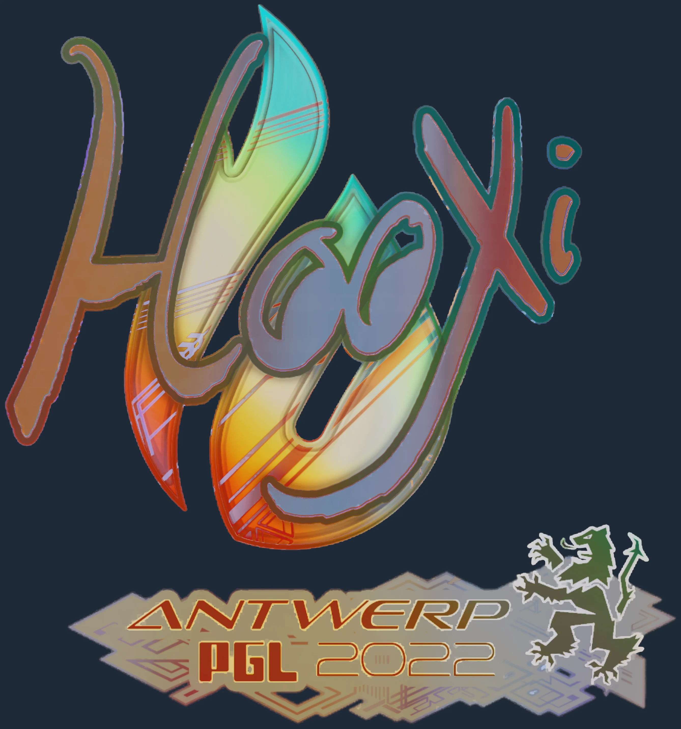 Sticker | HooXi (Holo) | Antwerp 2022 Image