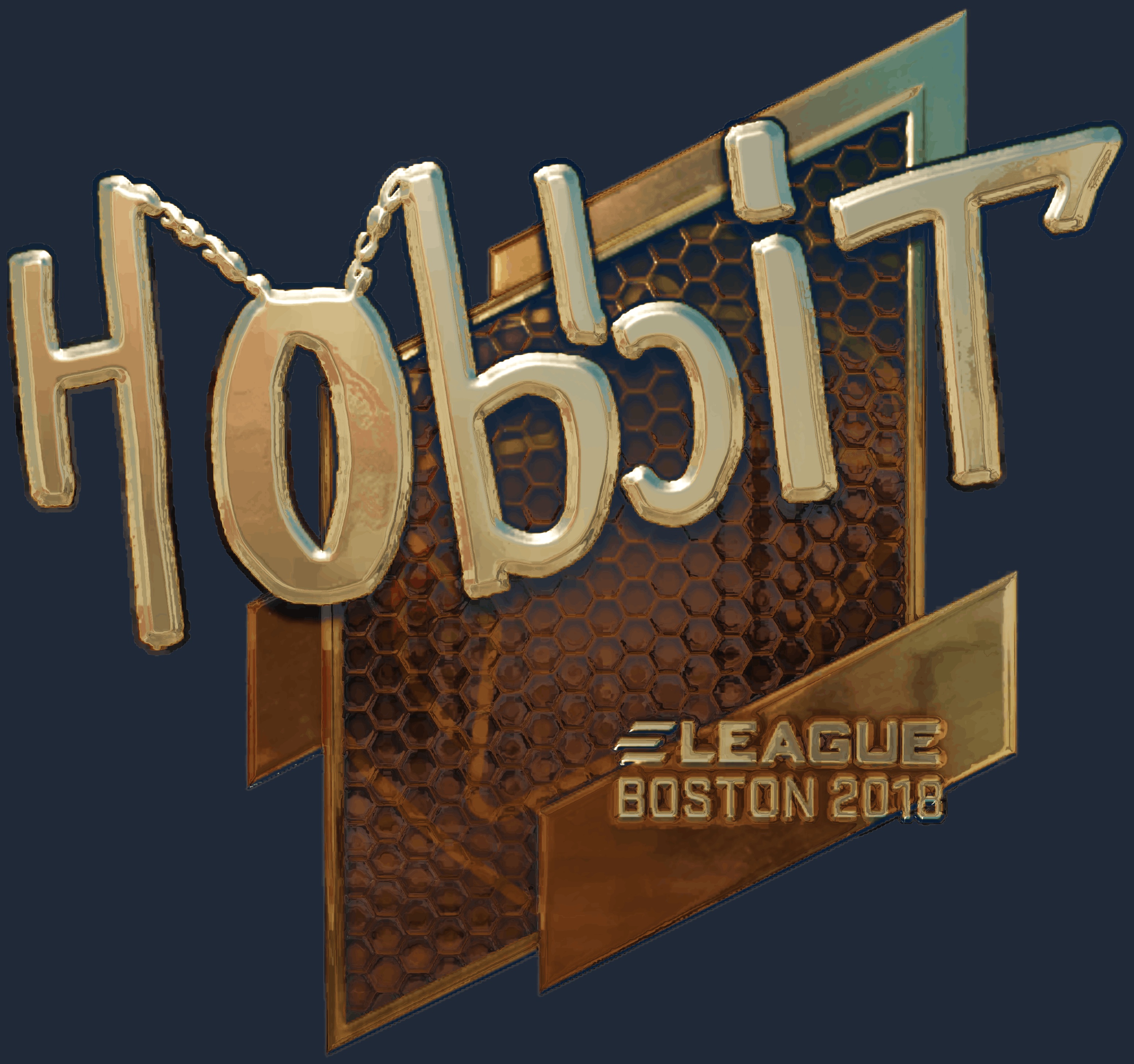 Sticker | Hobbit (Gold) | Boston 2018 Image