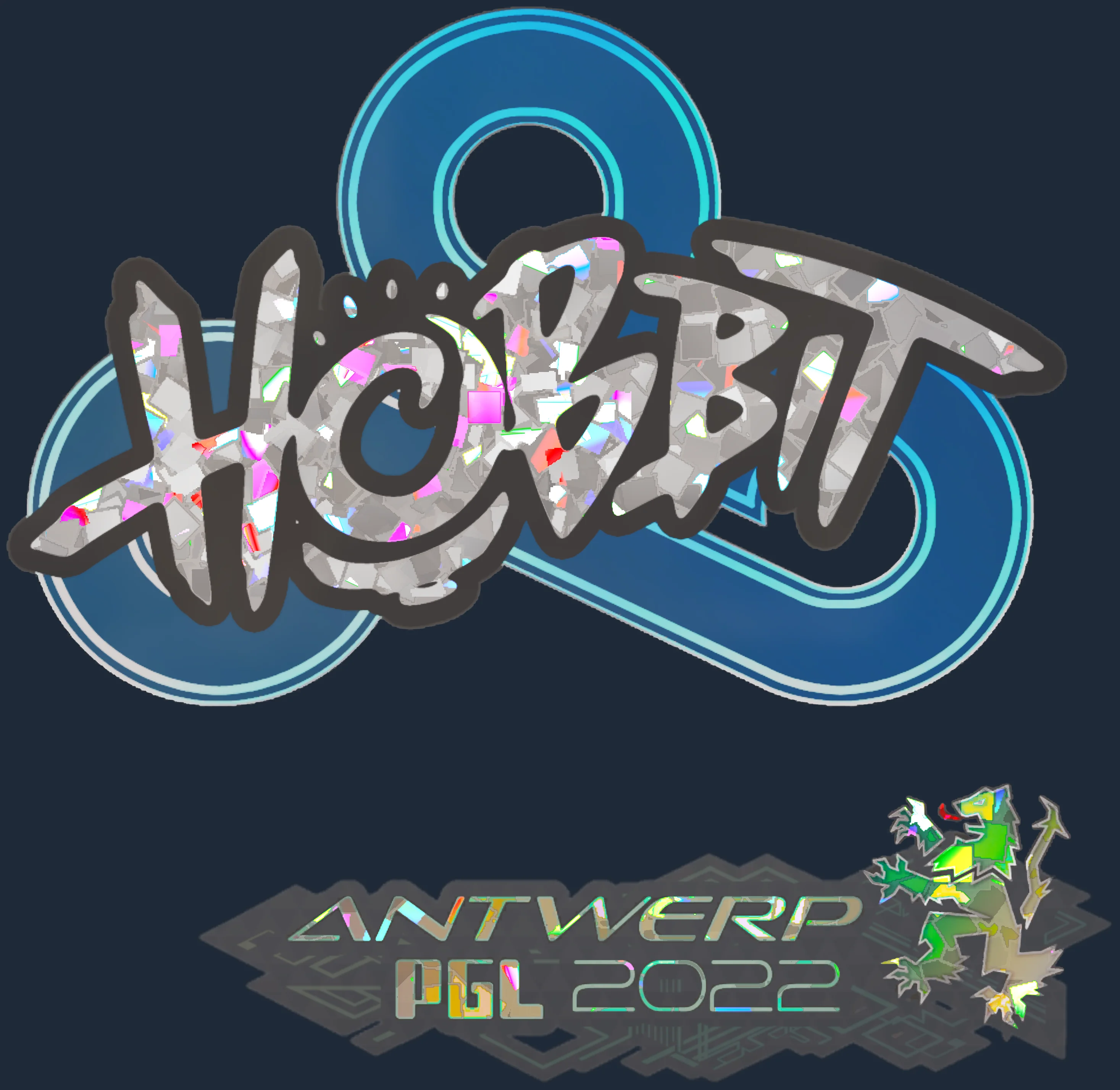 Sticker | Hobbit (Glitter) | Antwerp 2022 Image