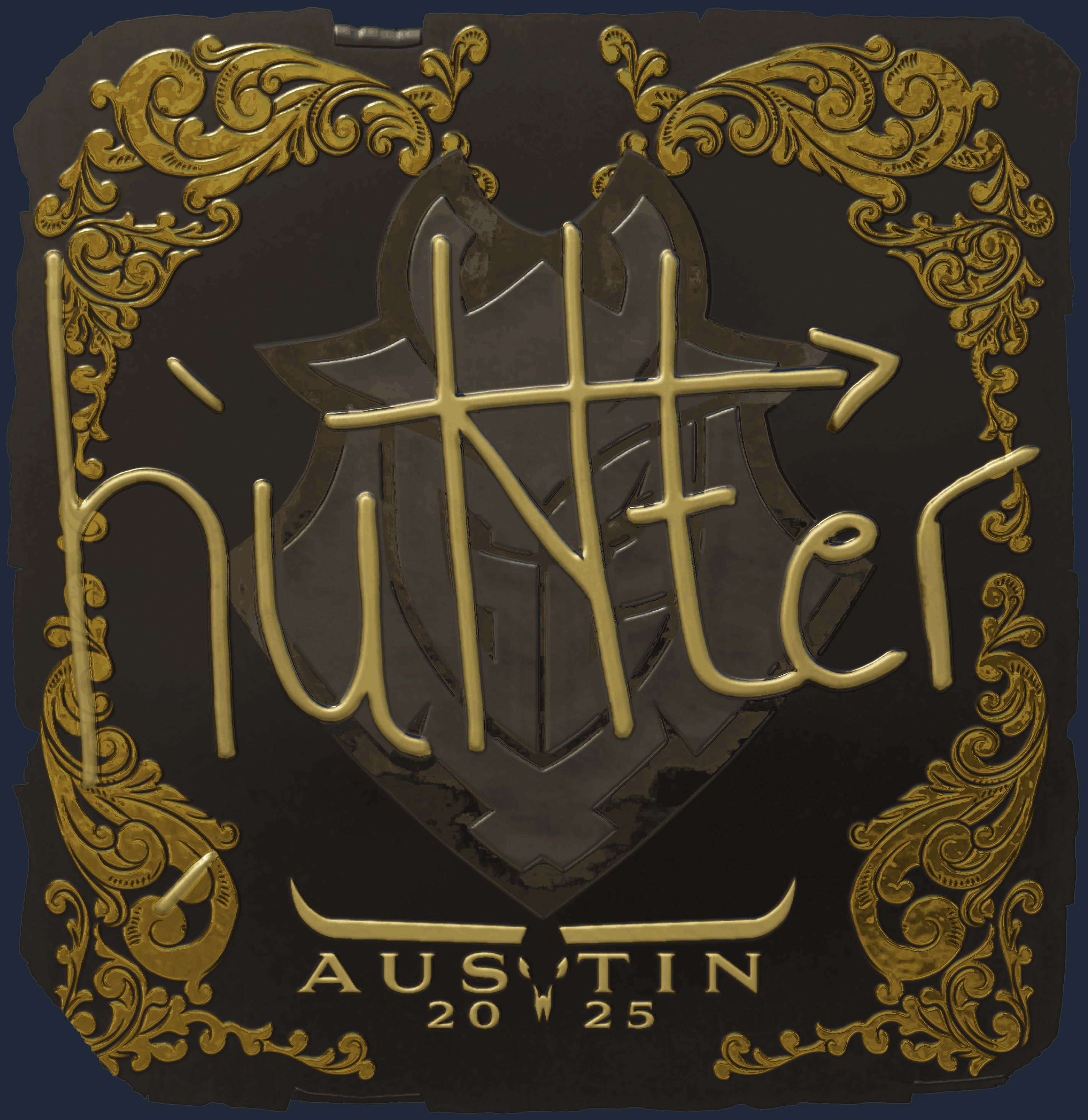 Sticker | huNter- (Gold) | Austin 2025 Image