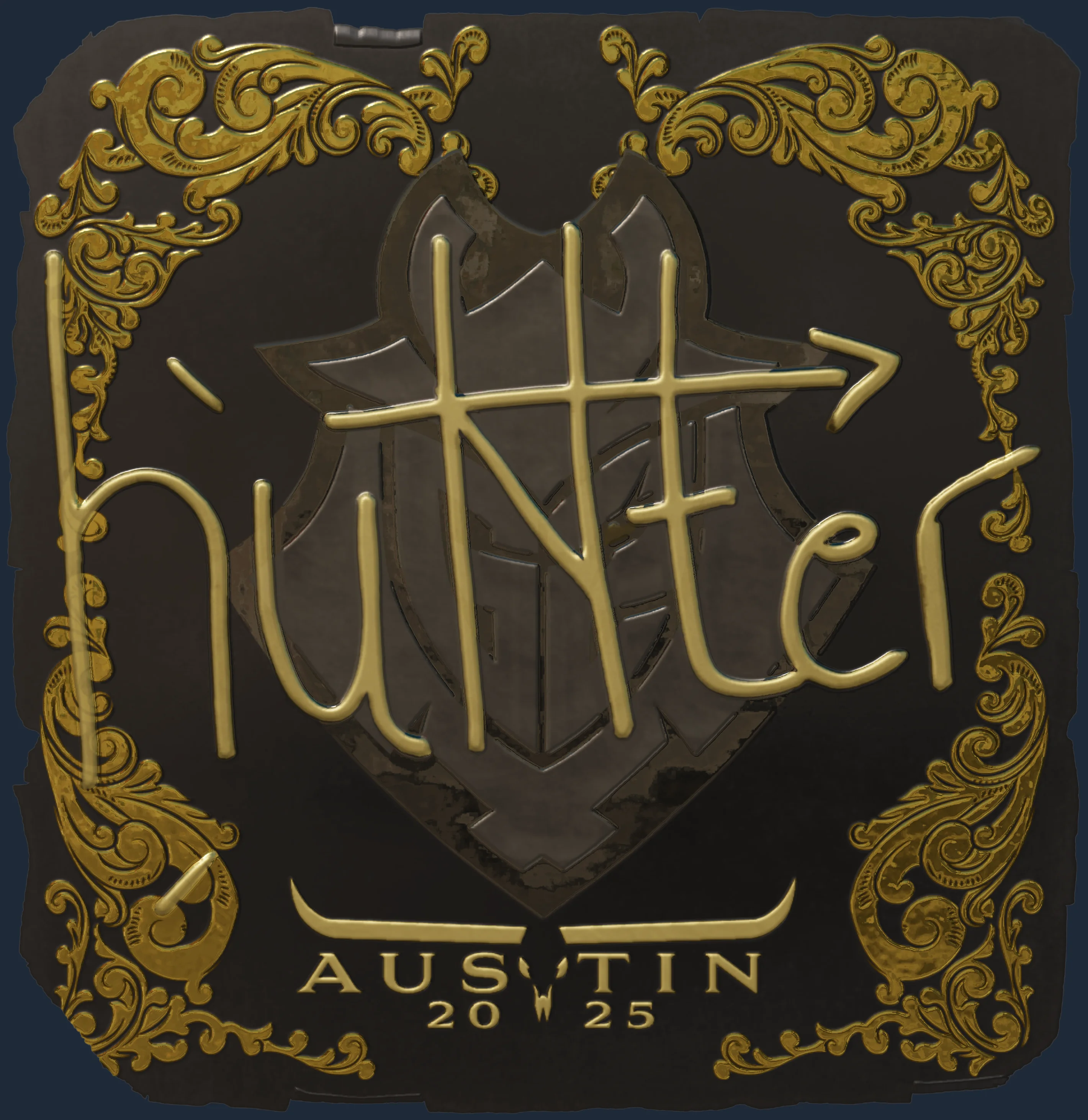 Sticker | huNter- (Gold) | Austin 2025 Image