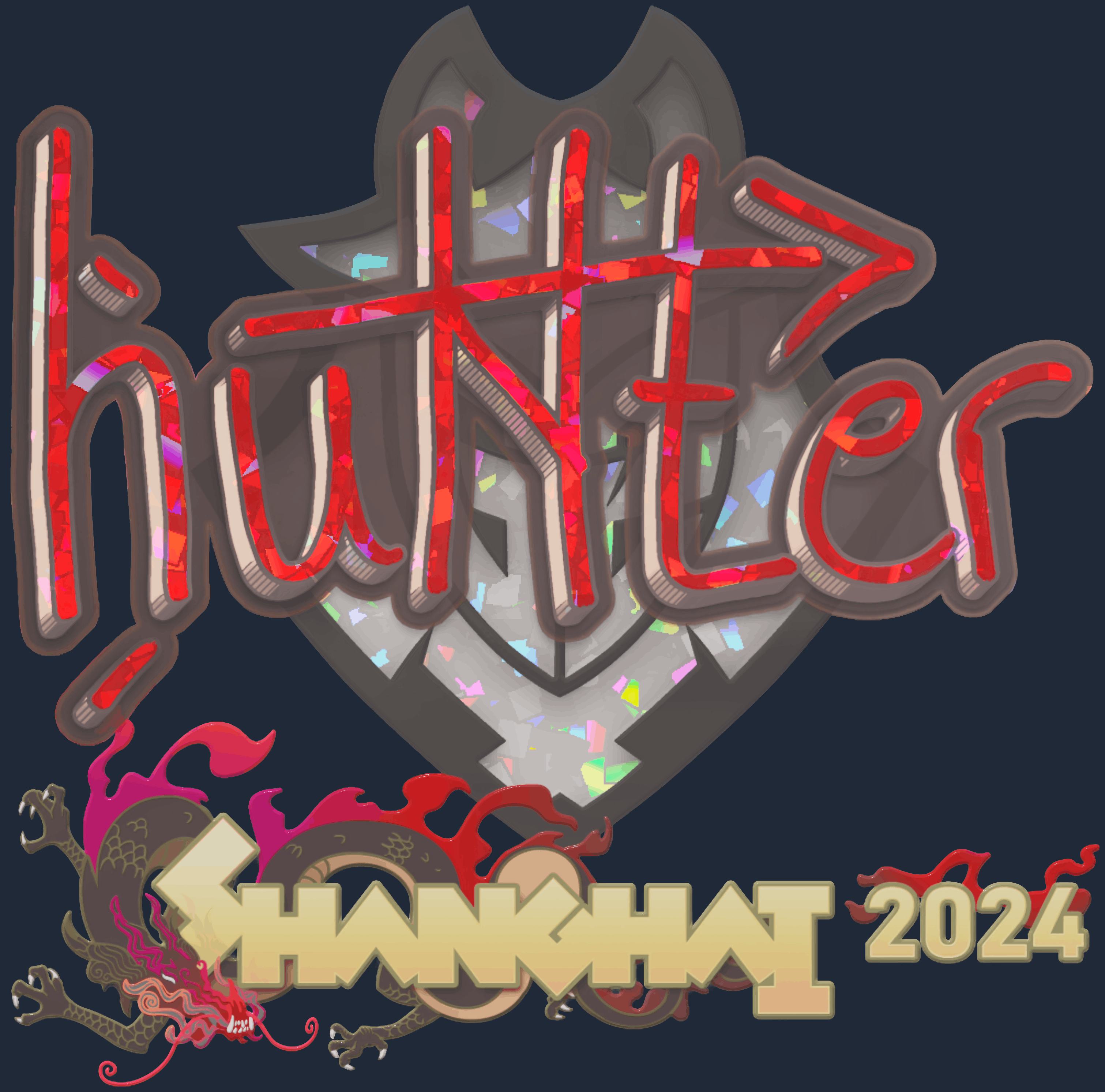 Sticker | huNter- (Glitter) | Shanghai 2024 Image