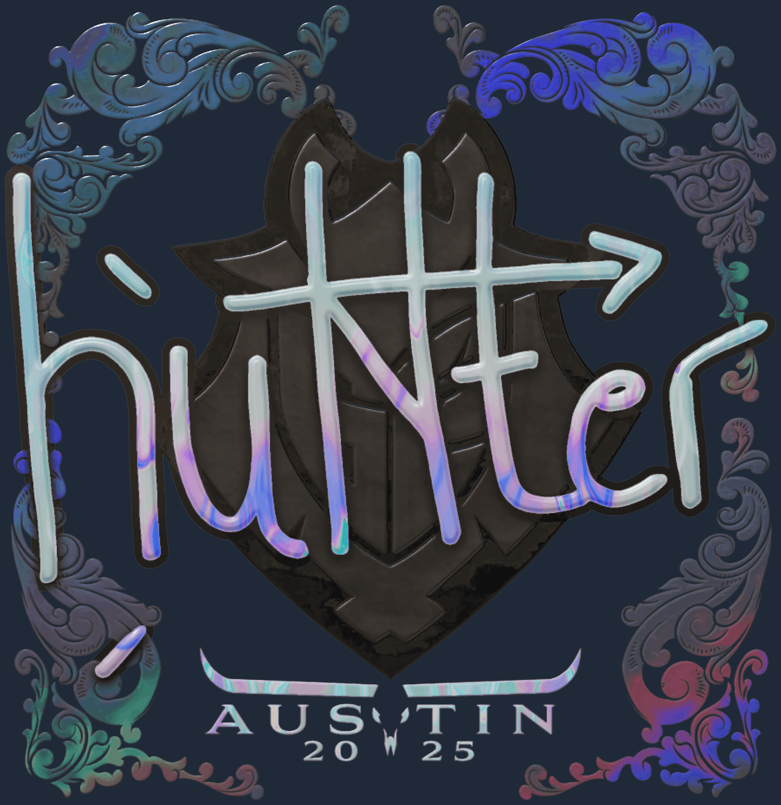Sticker | huNter- (Holo) | Austin 2025 Image