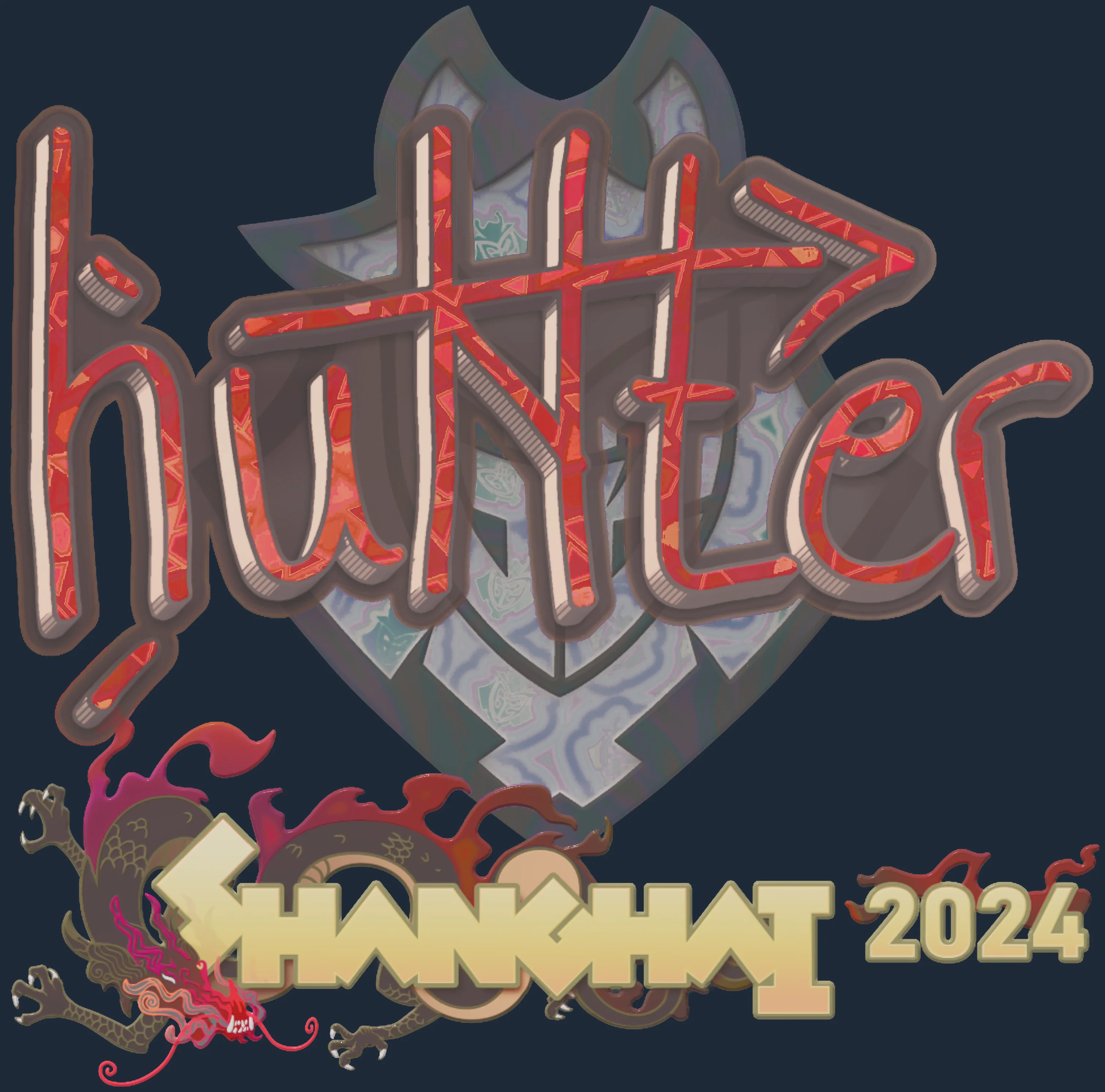 Sticker | huNter- (Holo) | Shanghai 2024 Image