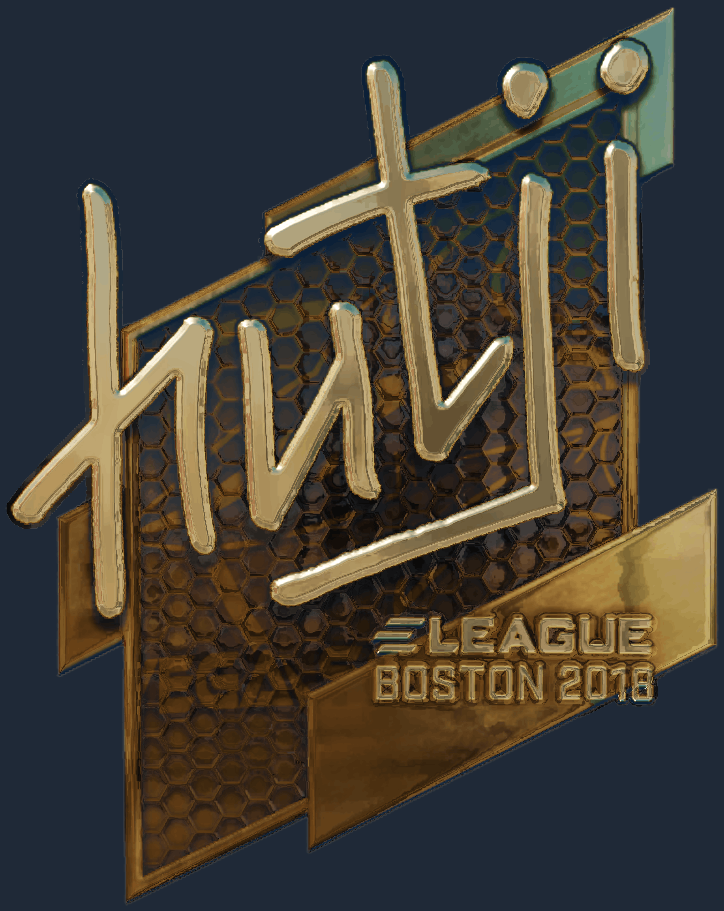 Sticker | hutji (Gold) | Boston 2018 Image
