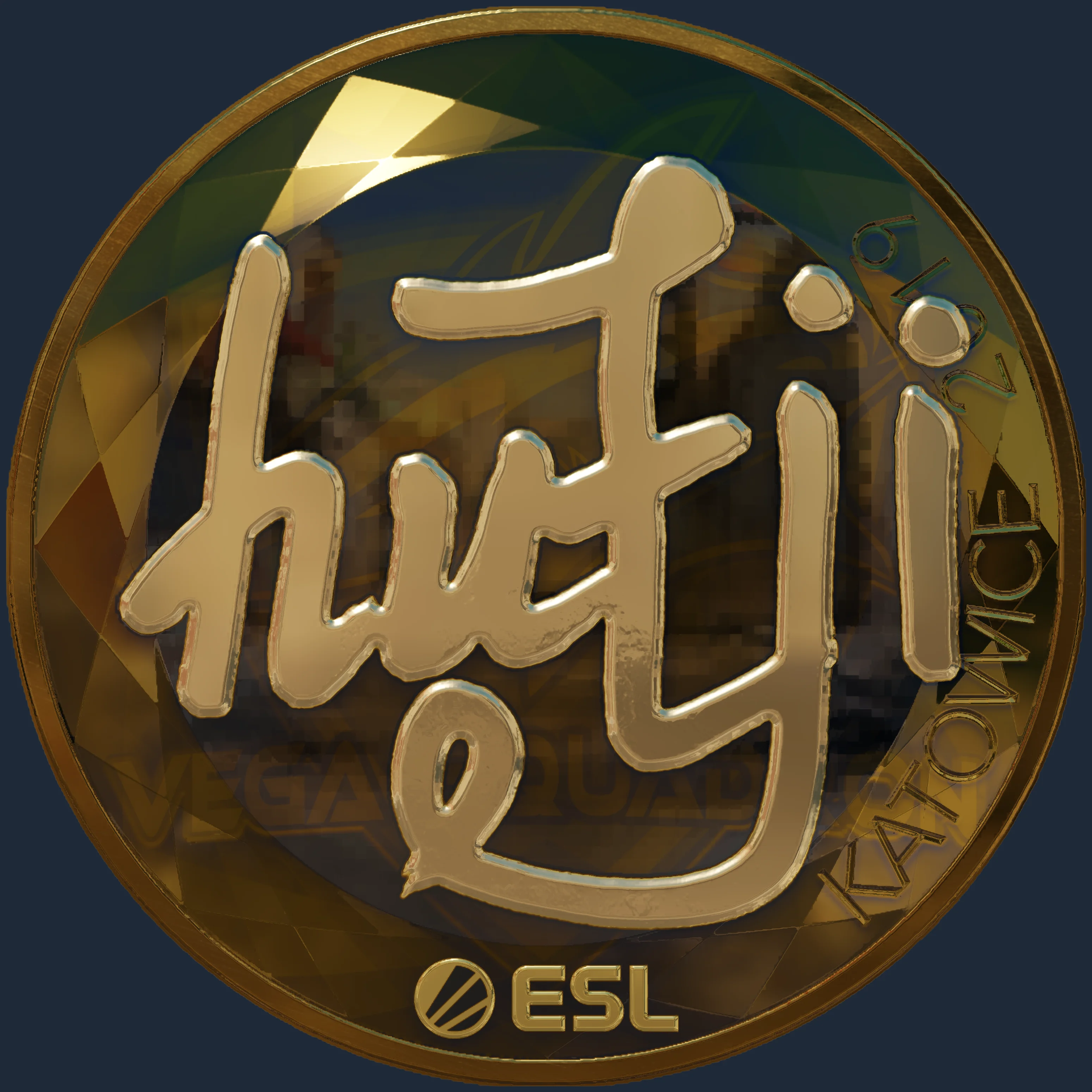 Sticker | hutji (Gold) | Katowice 2019 Image