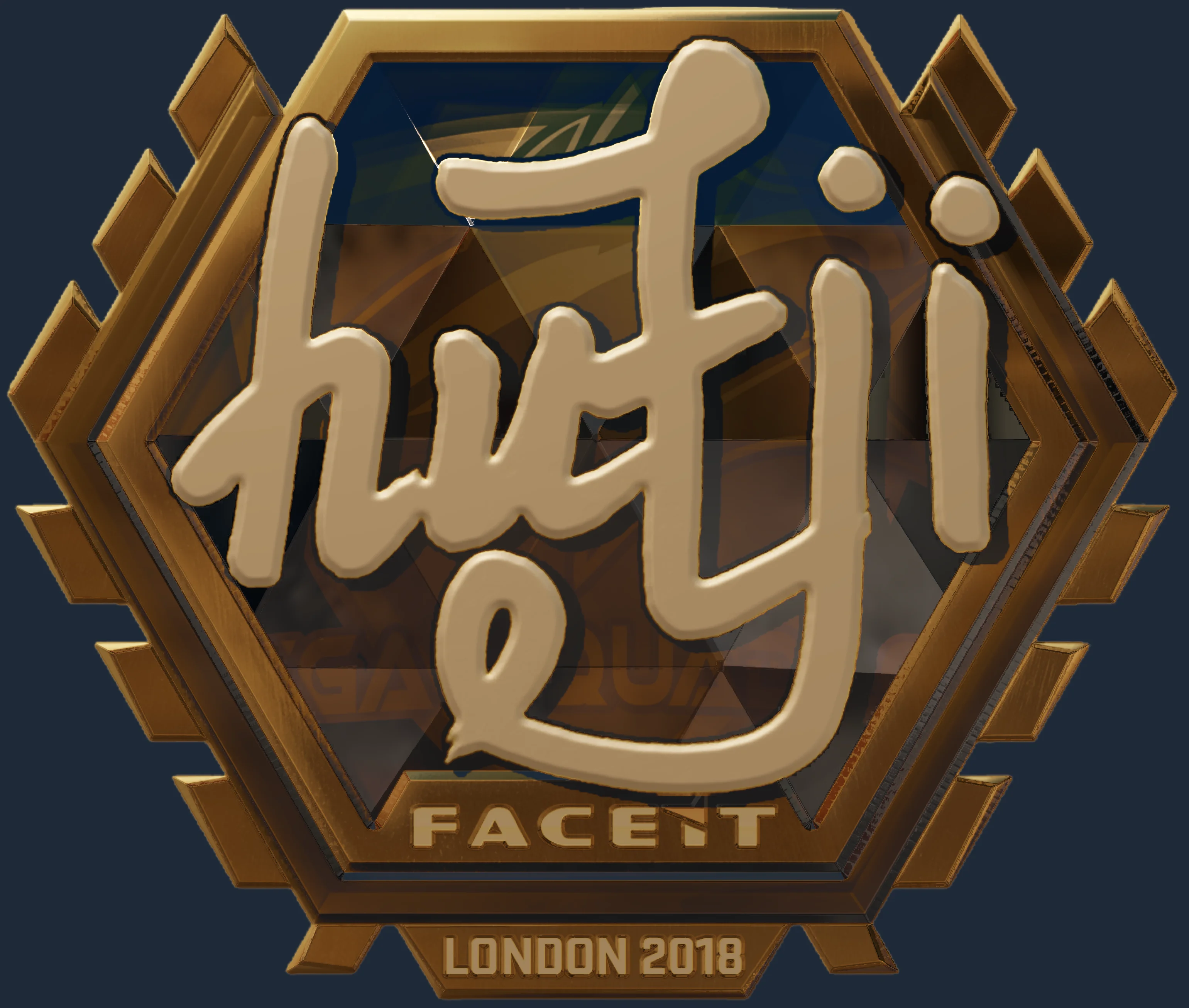 Sticker | hutji (Gold) | London 2018 Image
