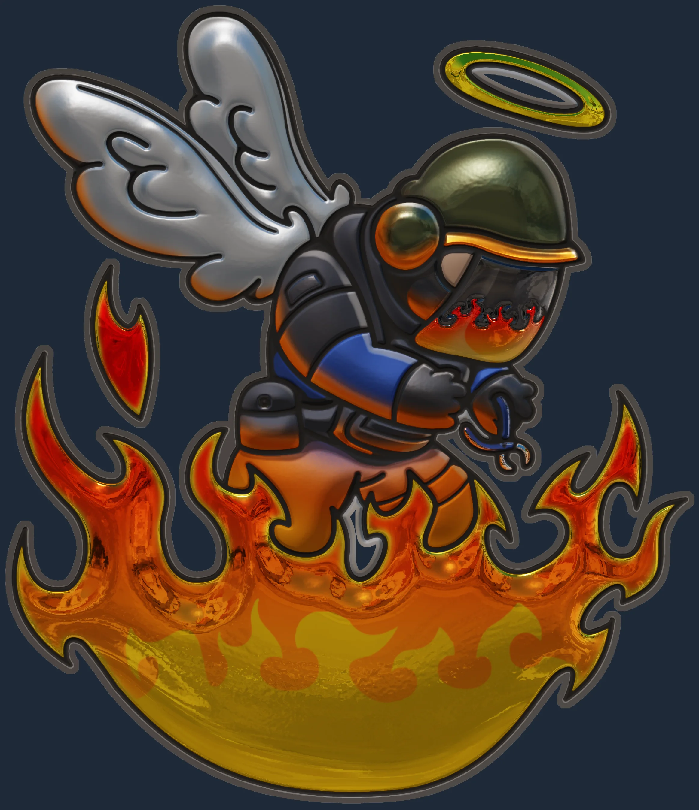 Sticker | In The Fire (Foil) Image