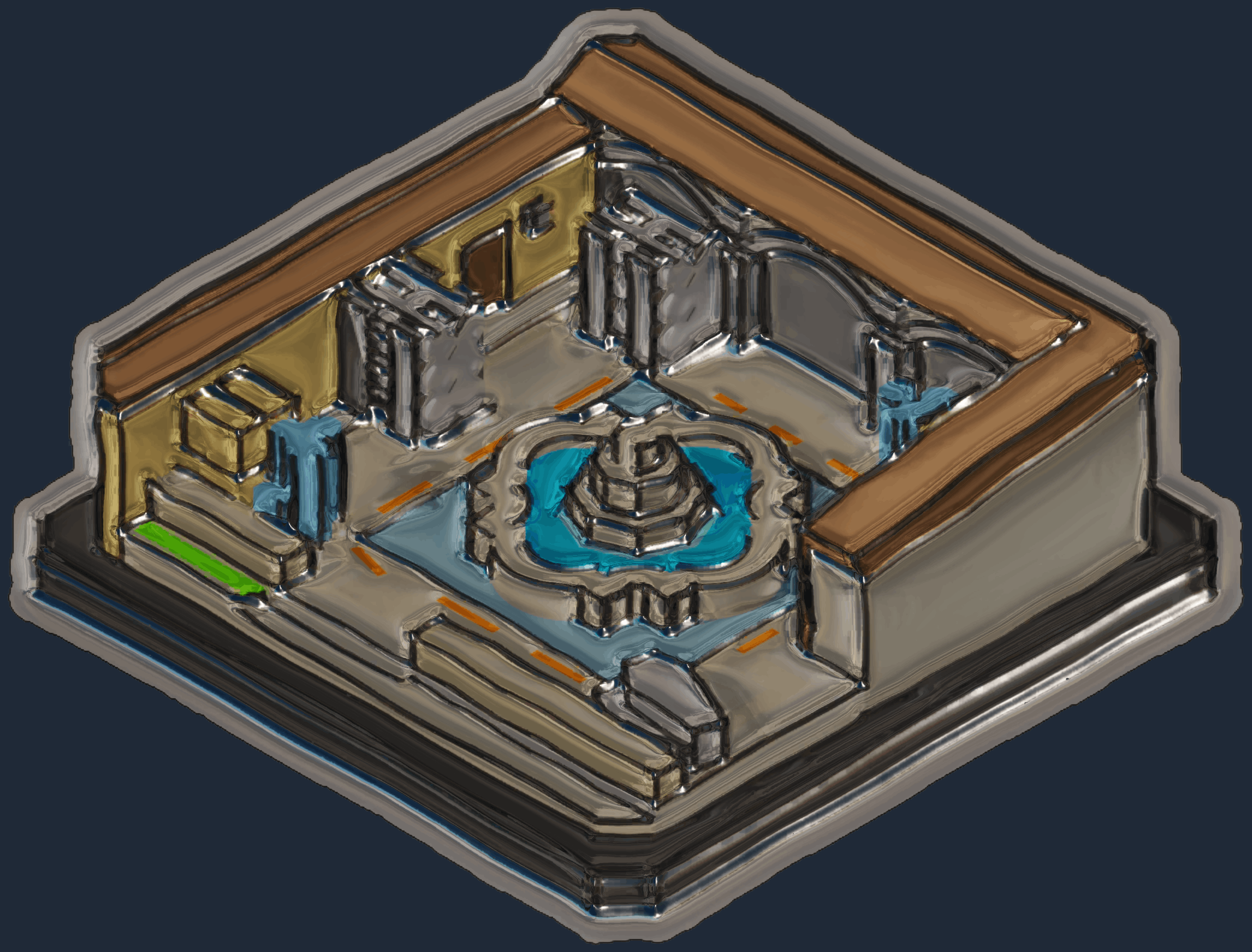 Sticker | Inferno Diorama (Foil) Image