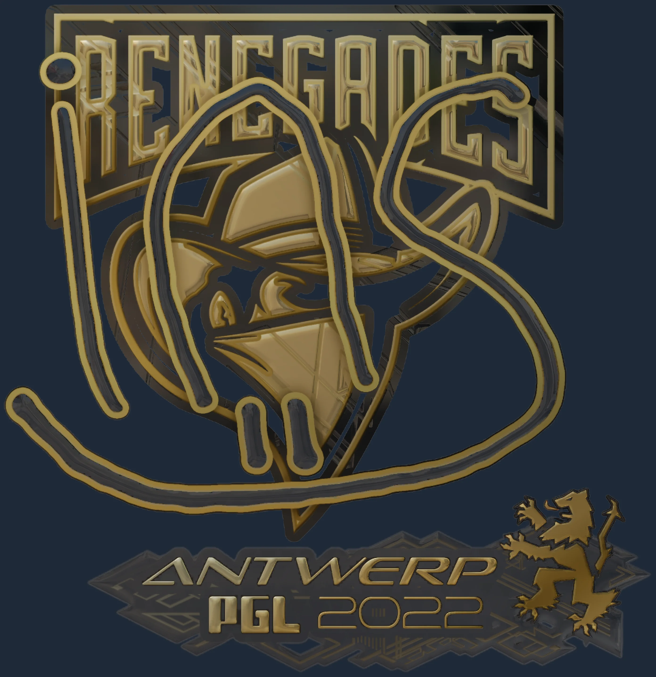 Sticker | ins (Gold) | Antwerp 2022 Image