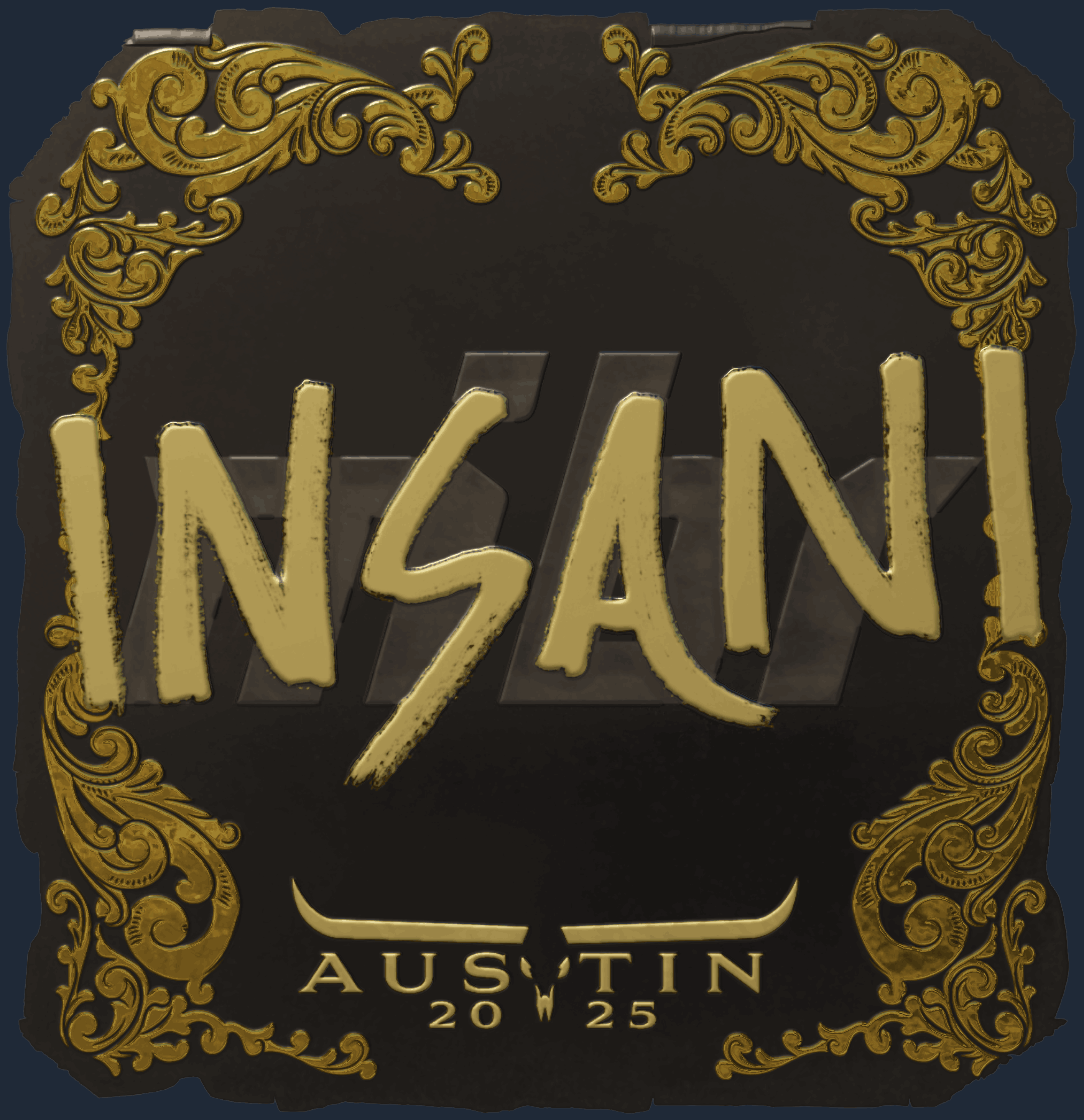 Sticker | insani (Gold) | Austin 2025 Image