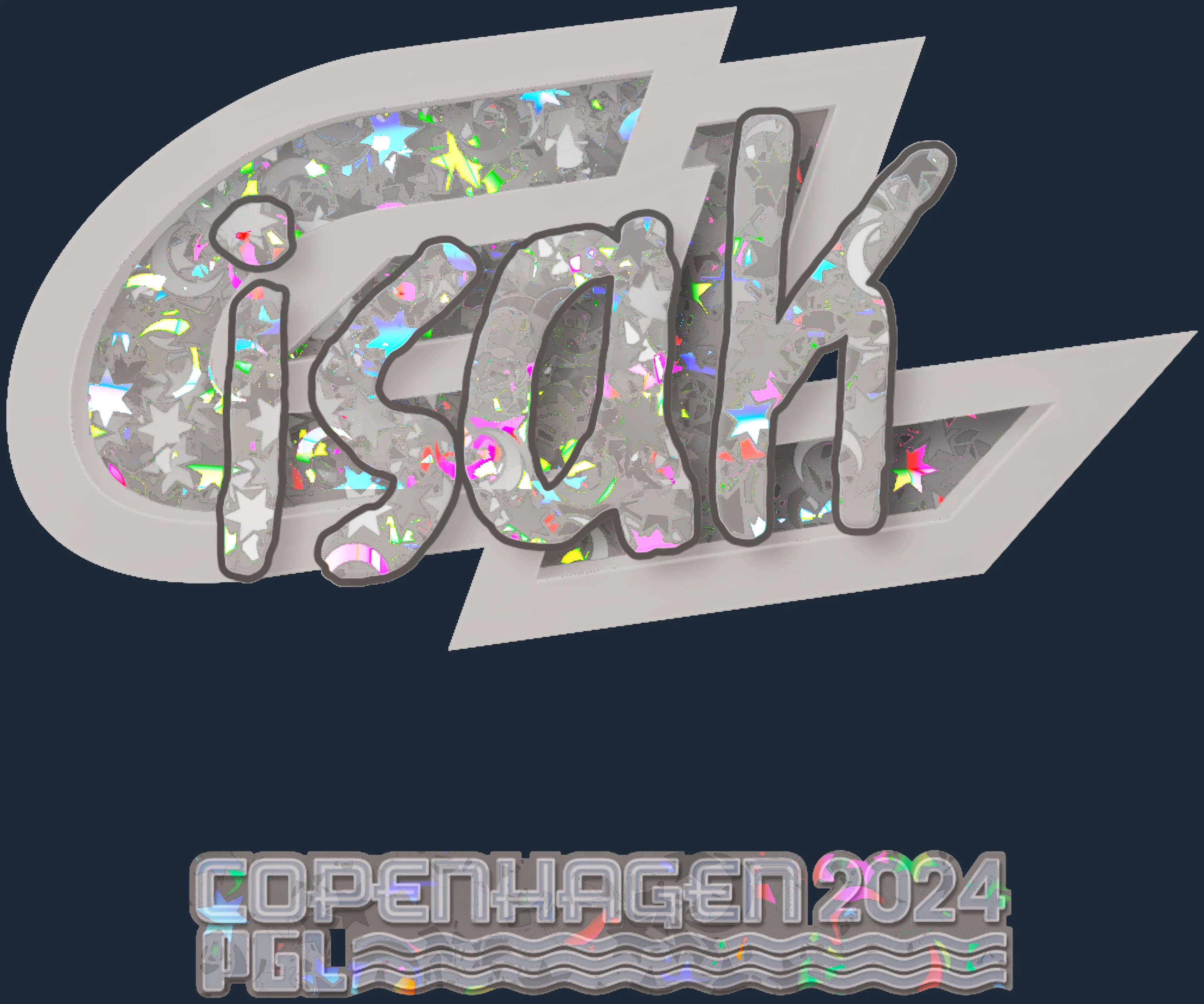 Sticker | isak (Glitter) | Copenhagen 2024 Image