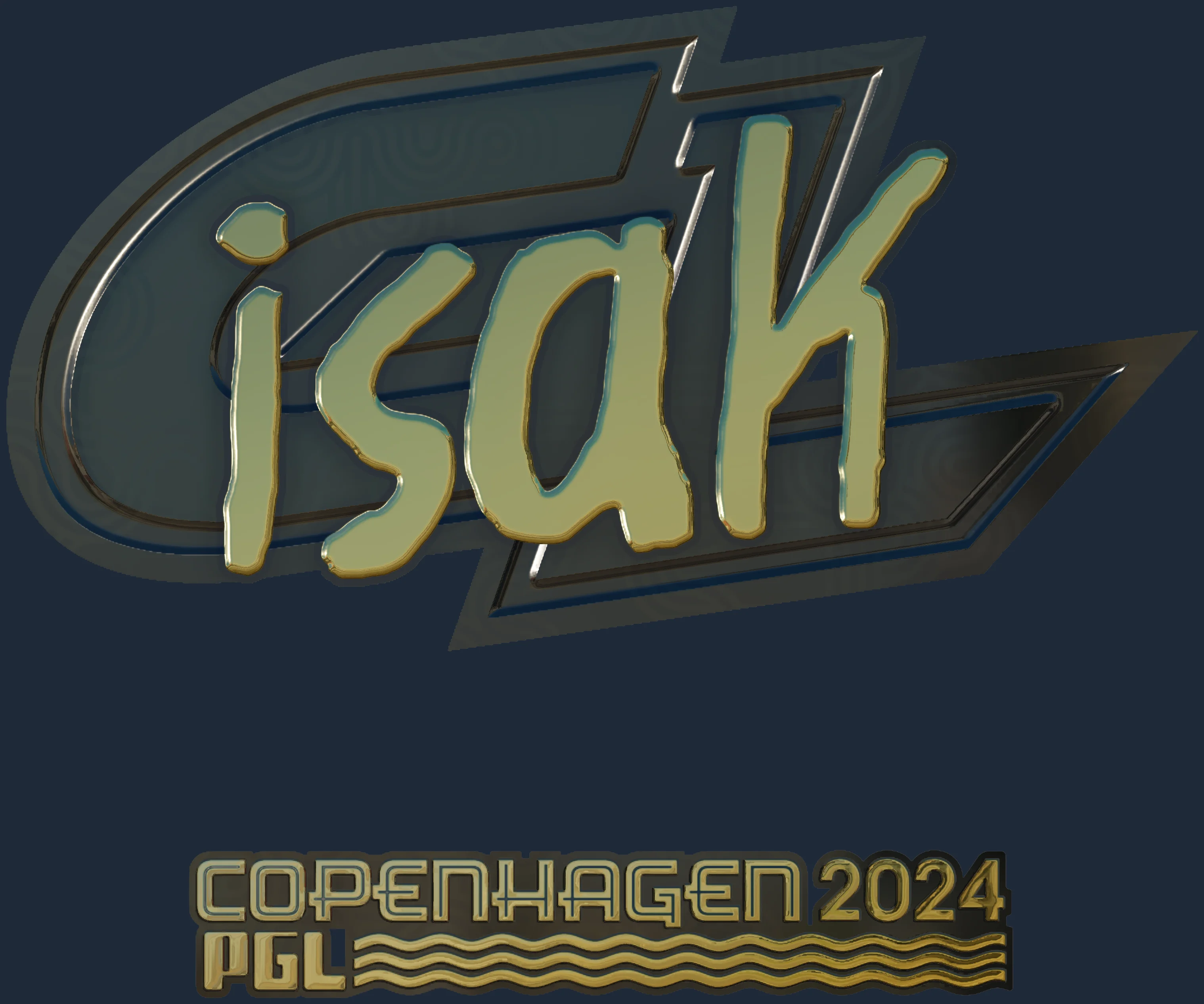 Sticker | isak (Gold) | Copenhagen 2024 Image