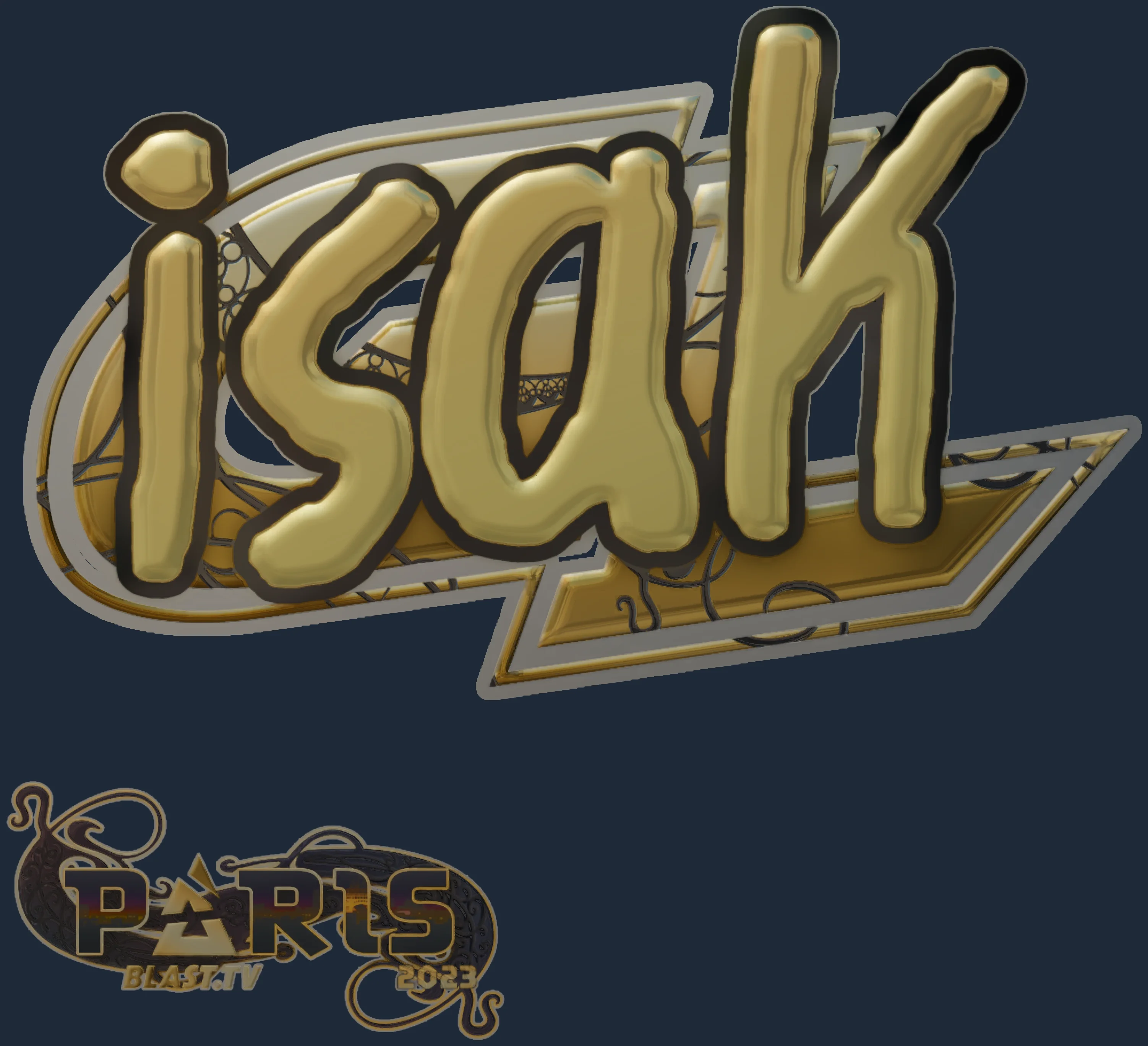 Sticker | isak (Gold) | Paris 2023 Image