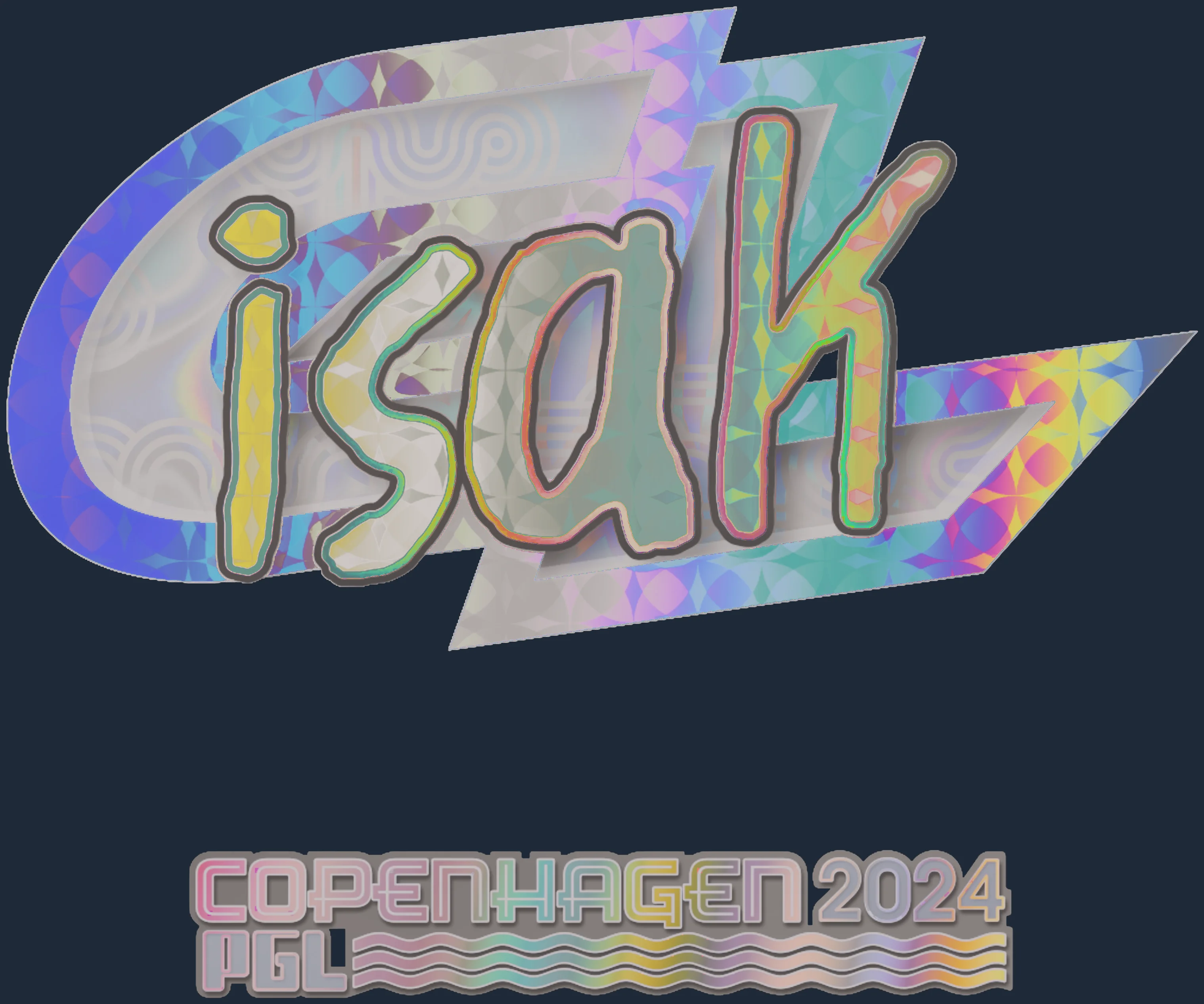 Sticker | isak (Holo) | Copenhagen 2024 Image