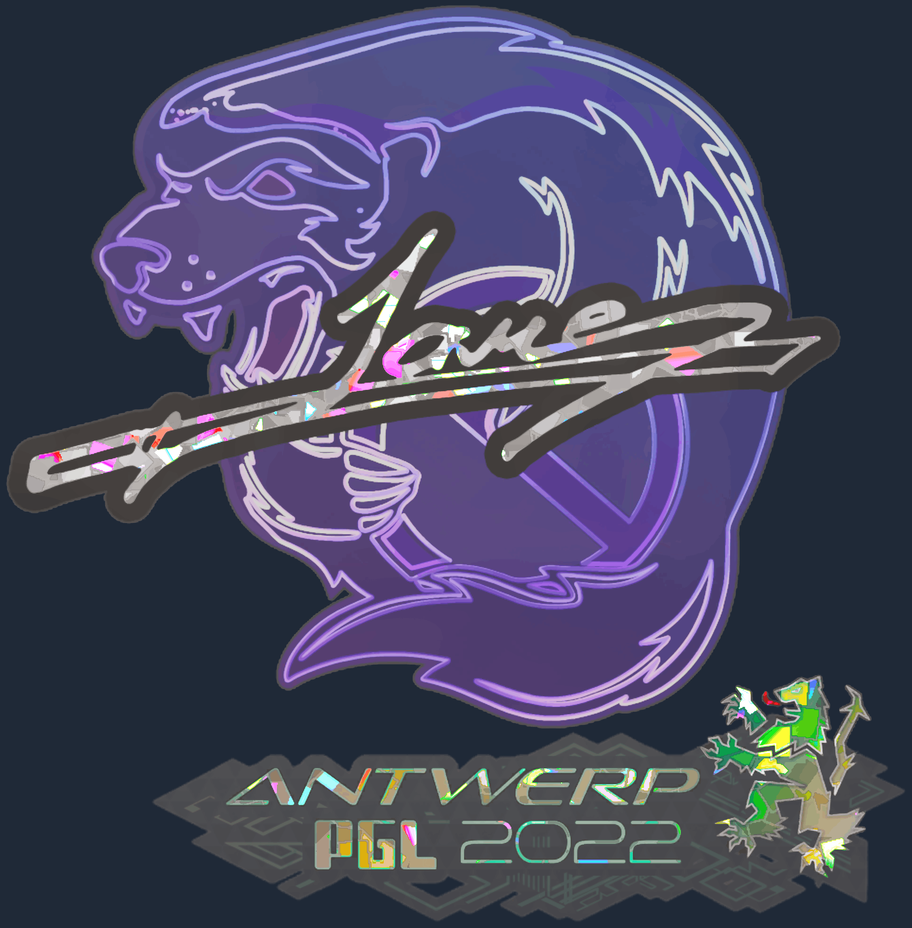 Sticker | Jame (Glitter) | Antwerp 2022 Image