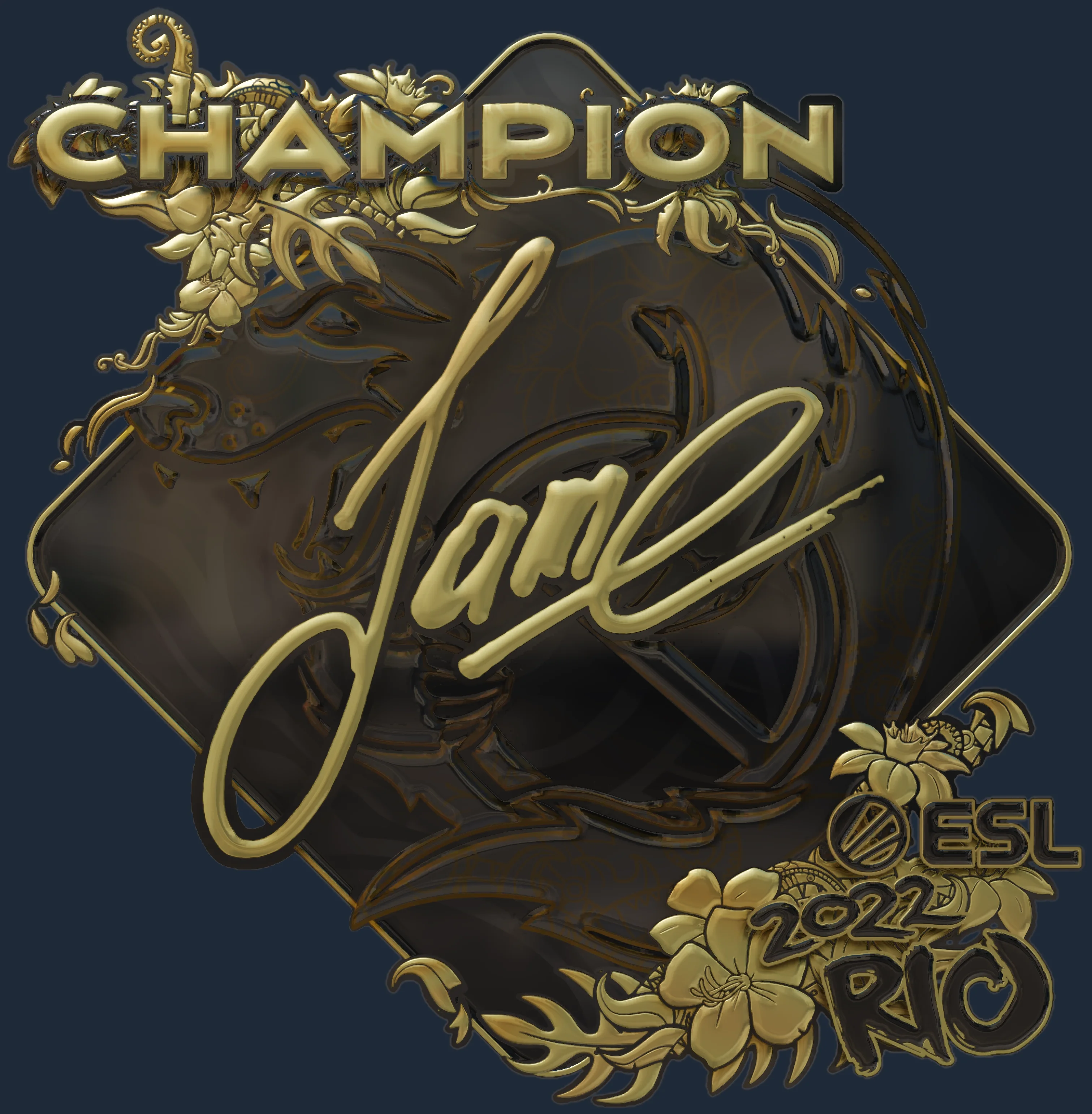 Sticker | Jame (Gold, Champion) | Rio 2022 Image
