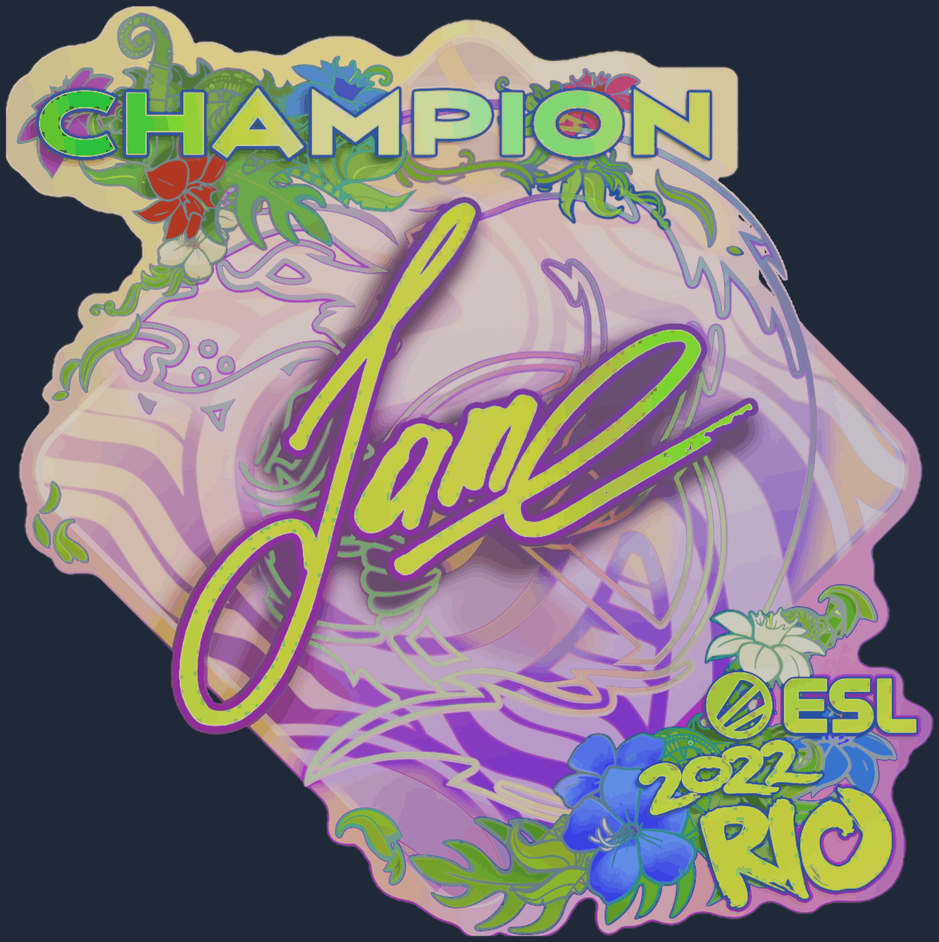 Sticker | Jame (Holo, Champion) | Rio 2022 Image