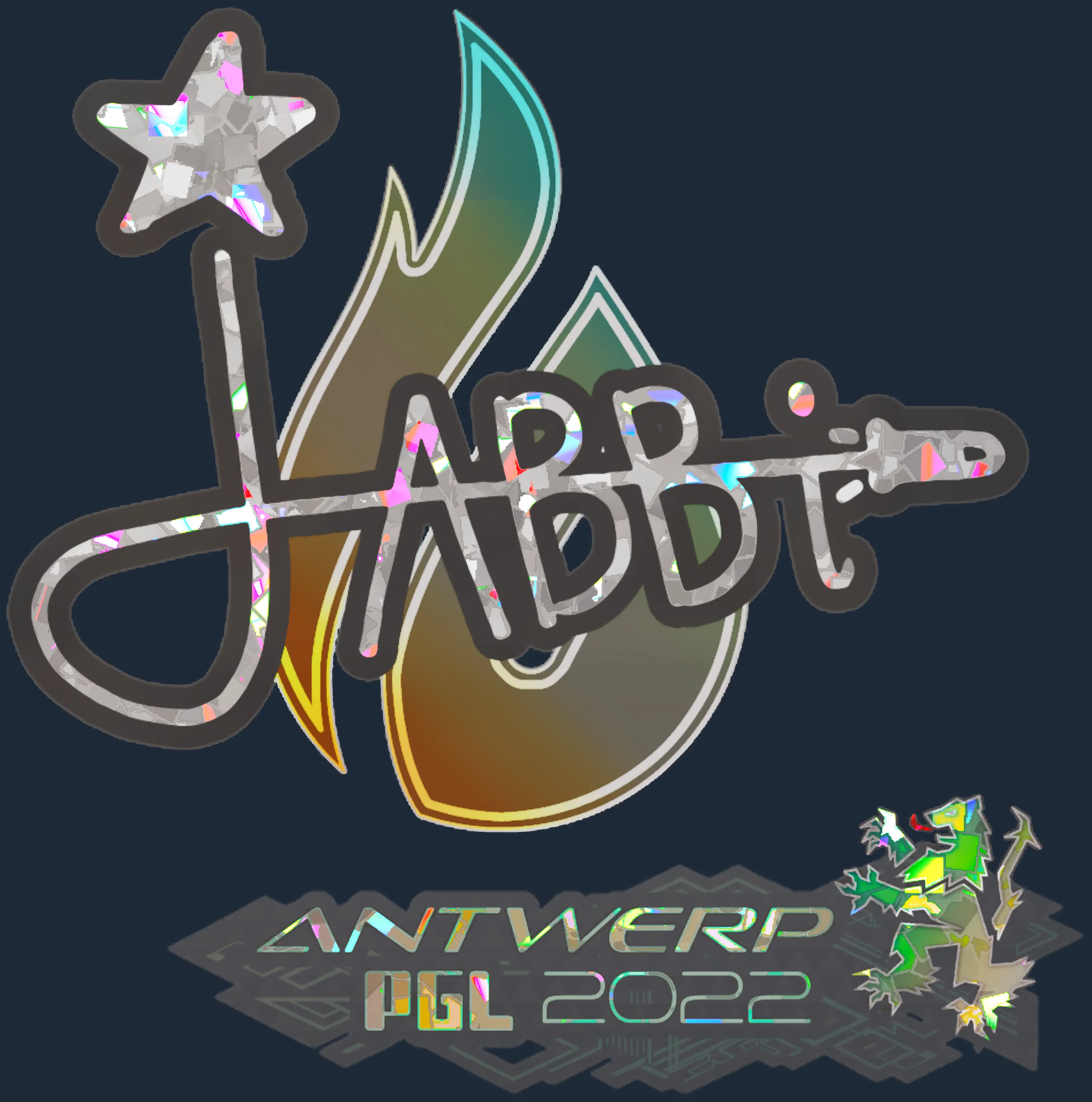 Sticker | jabbi (Glitter) | Antwerp 2022 Image