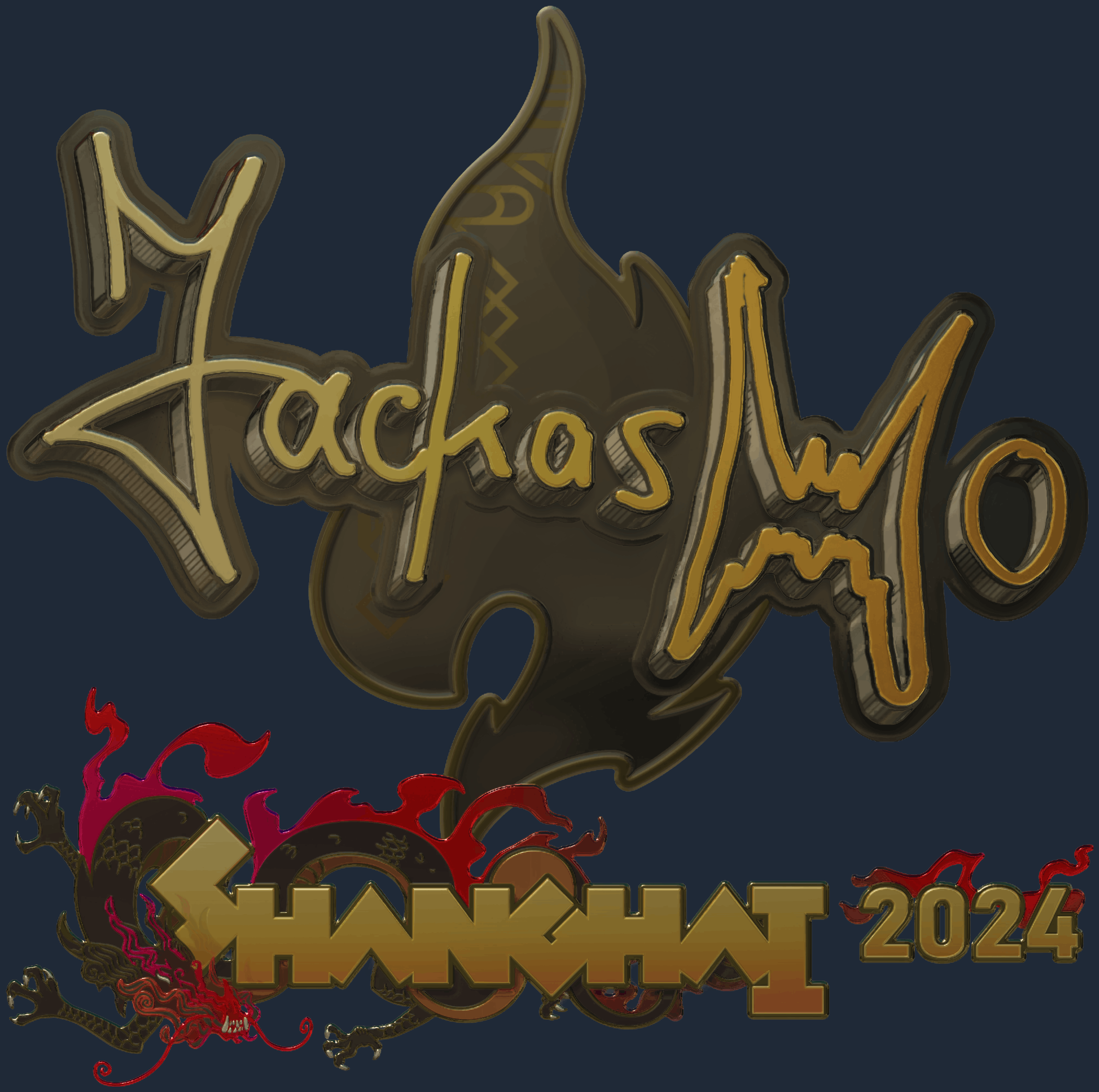 Sticker | jackasmo (Gold) | Shanghai 2024 Image