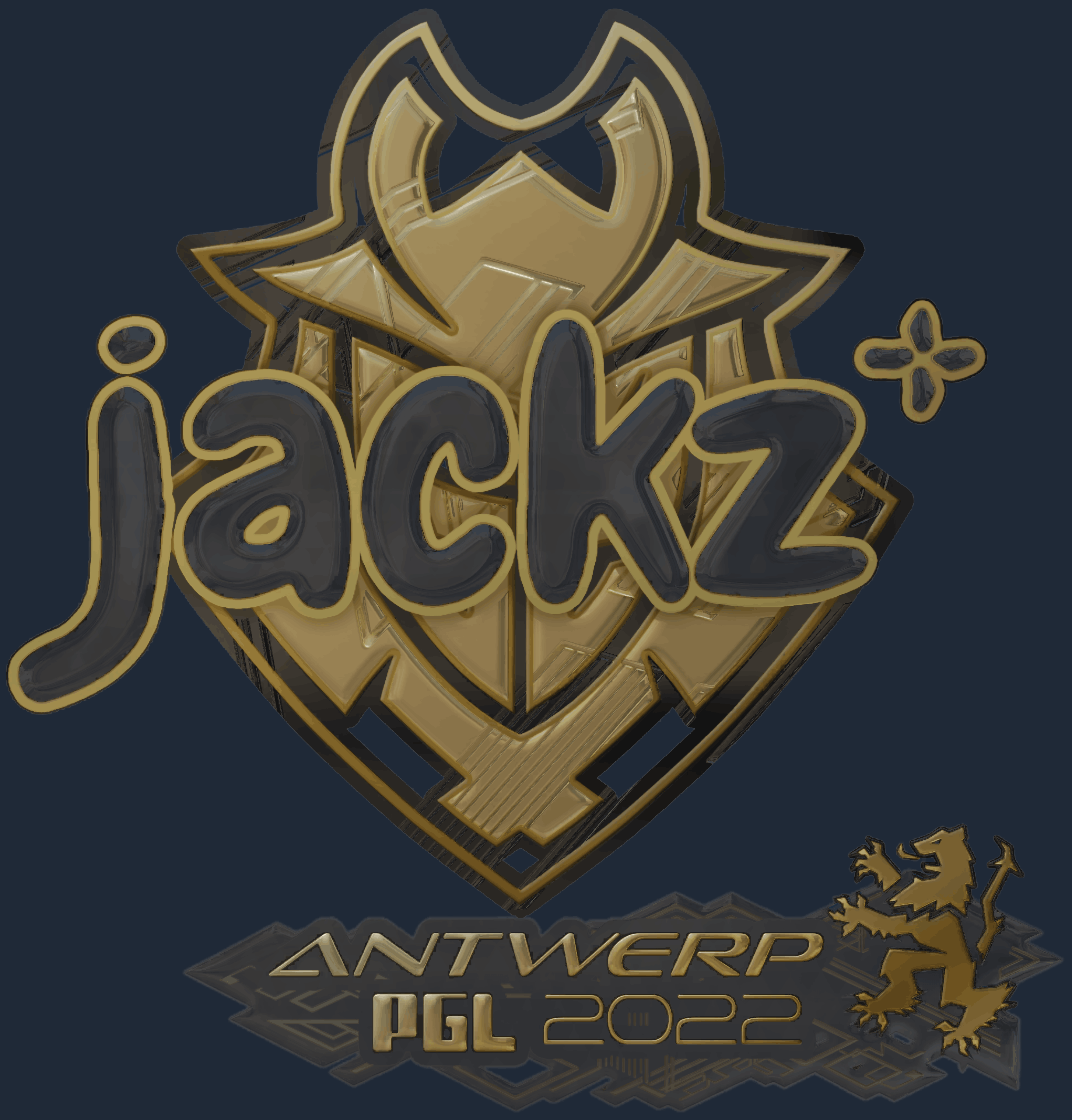 Sticker | JaCkz (Gold) | Antwerp 2022 Screenshot