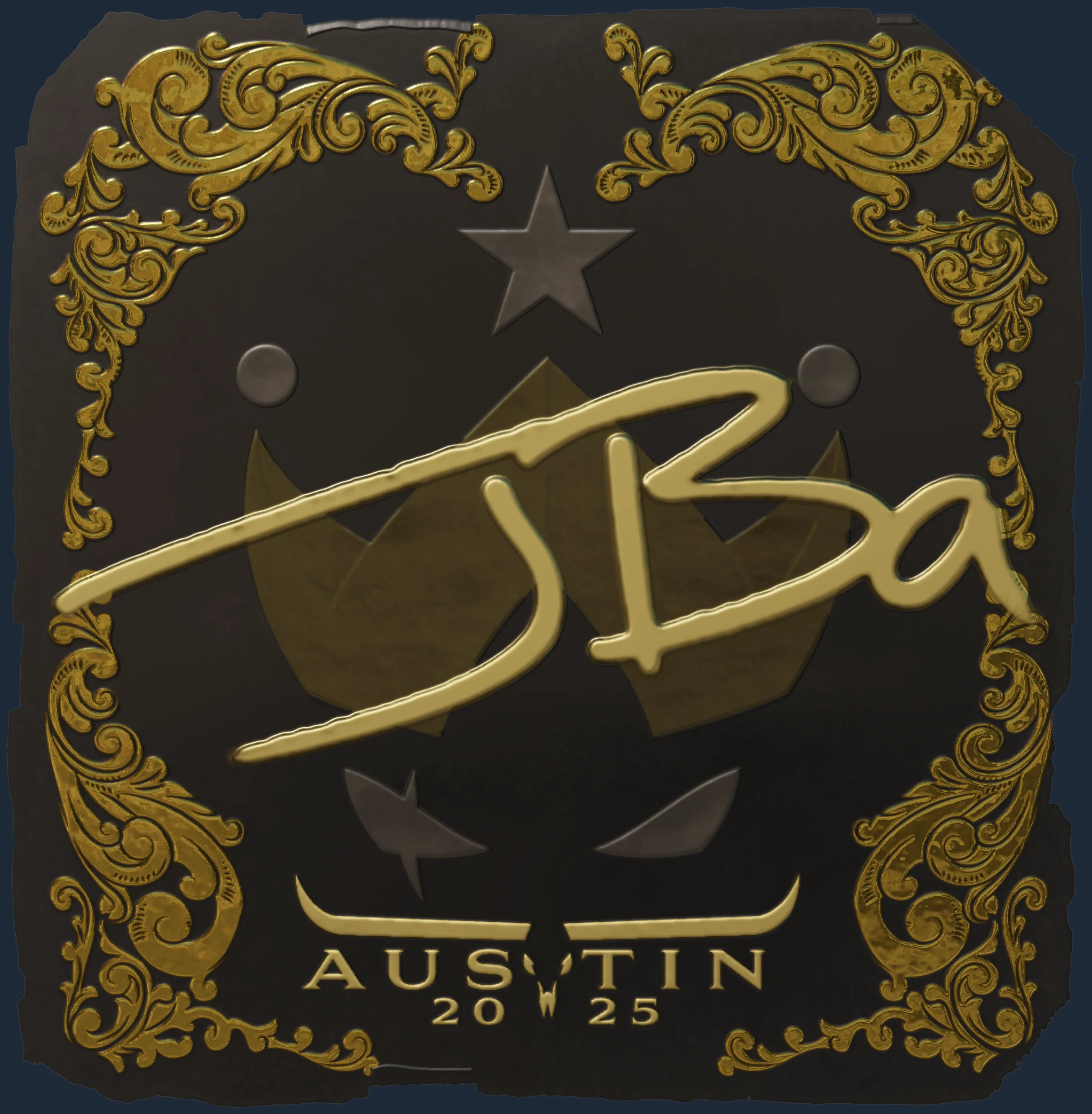 Sticker | JBa (Gold) | Austin 2025 Image