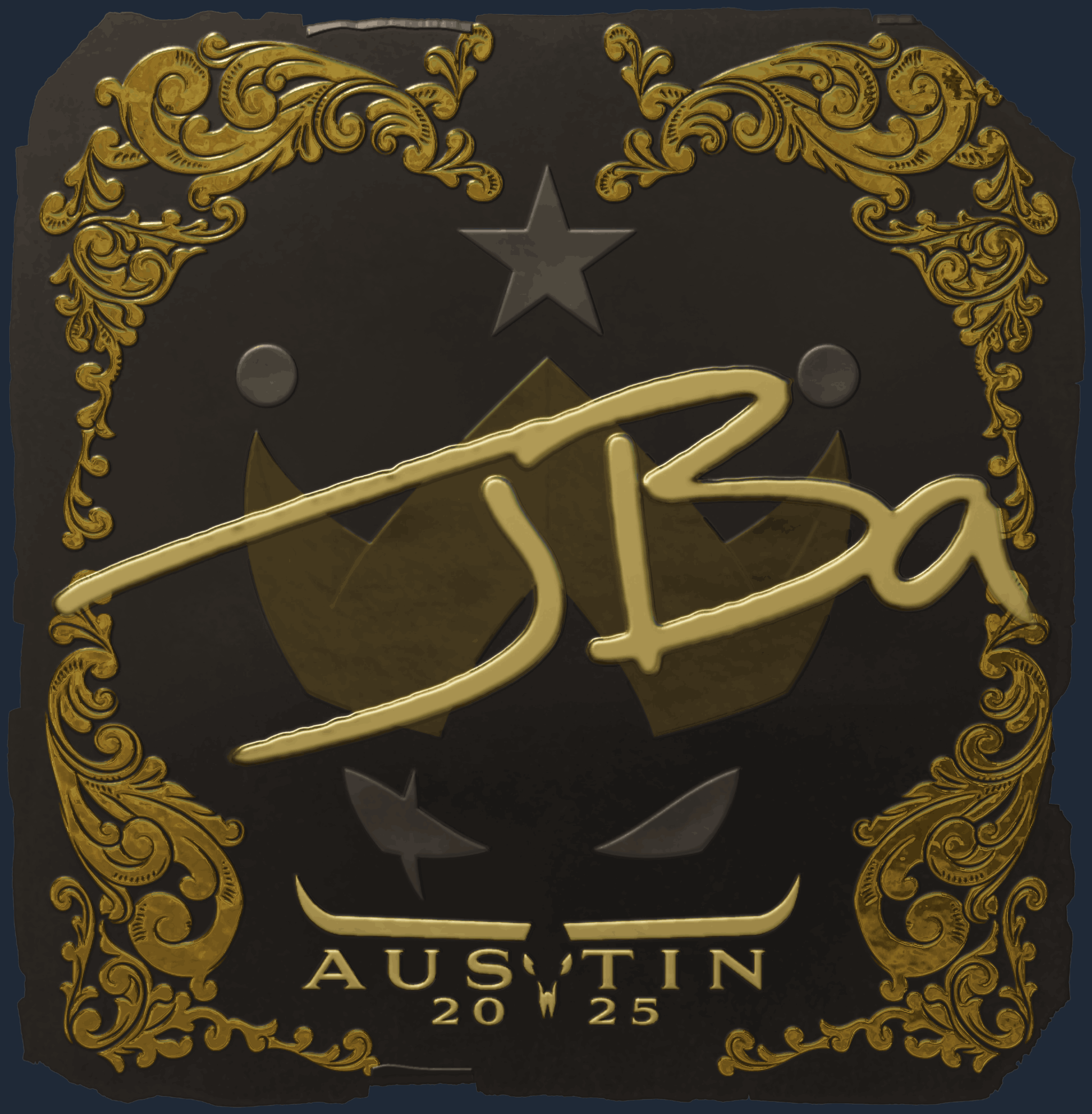 Sticker | JBa (Gold) | Austin 2025 Image