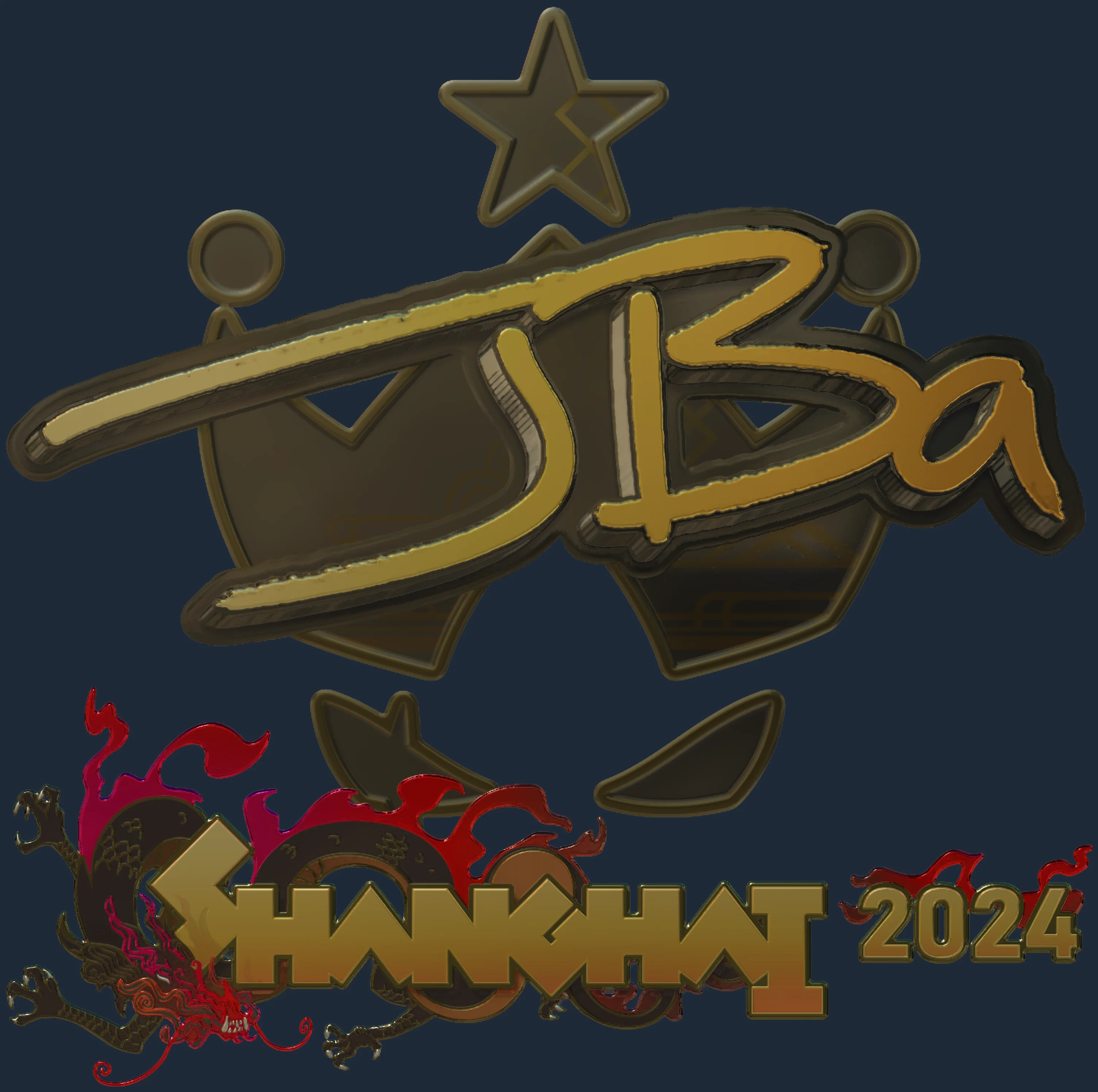 Sticker | JBa (Gold) | Shanghai 2024 Image