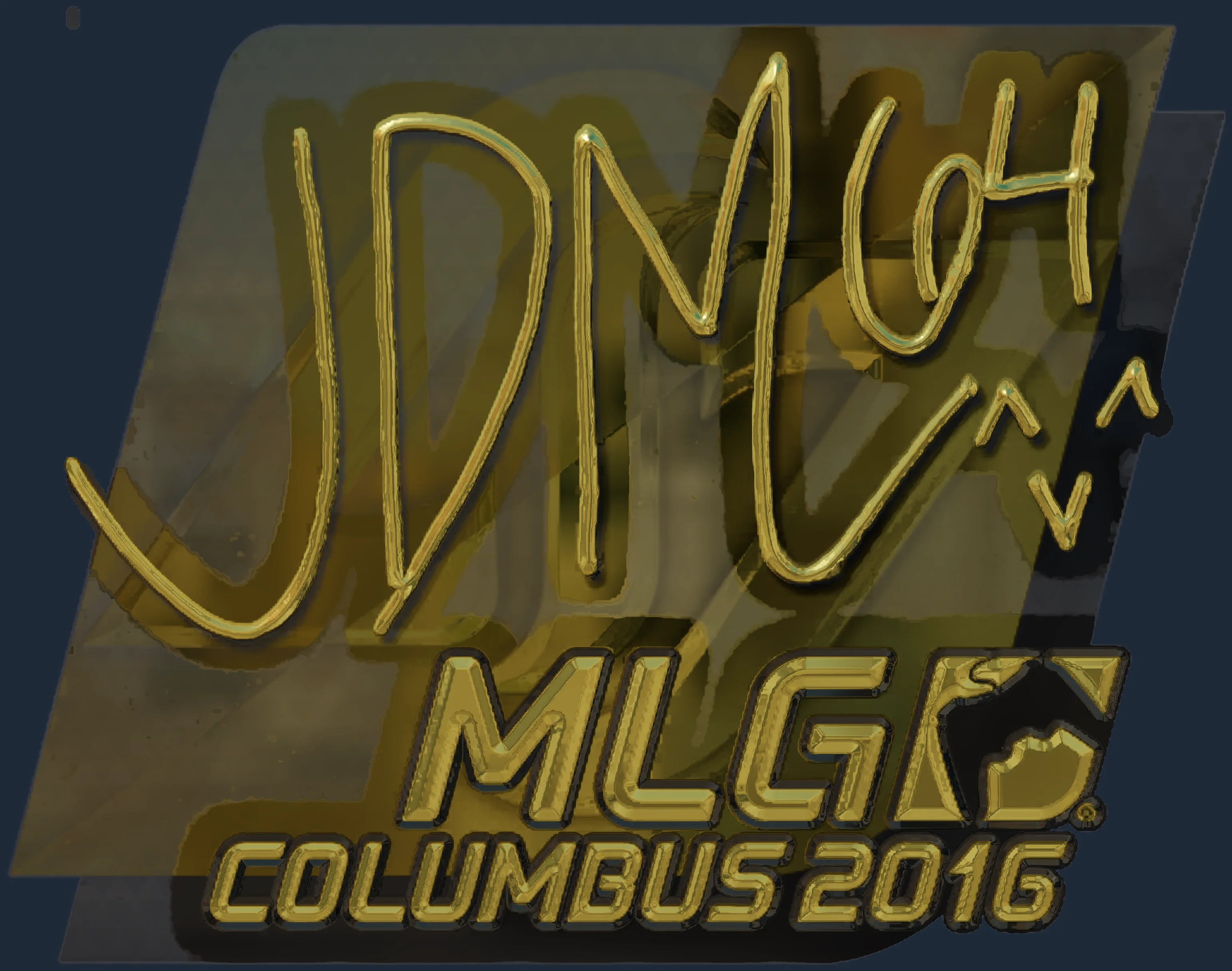 Sticker | jdm64 (Gold) | MLG Columbus 2016 Image