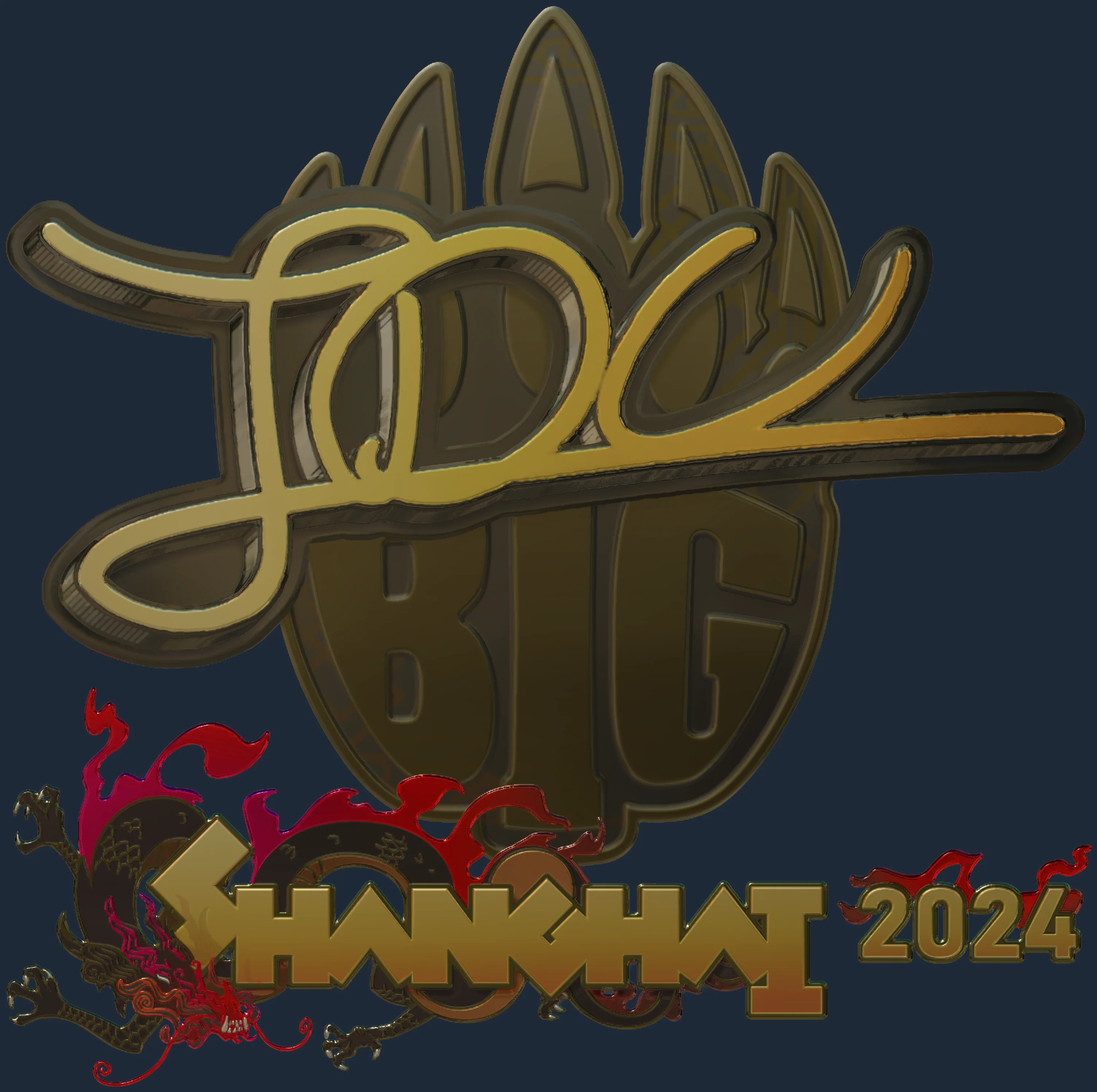 Sticker | JDC (Gold) | Shanghai 2024 Image