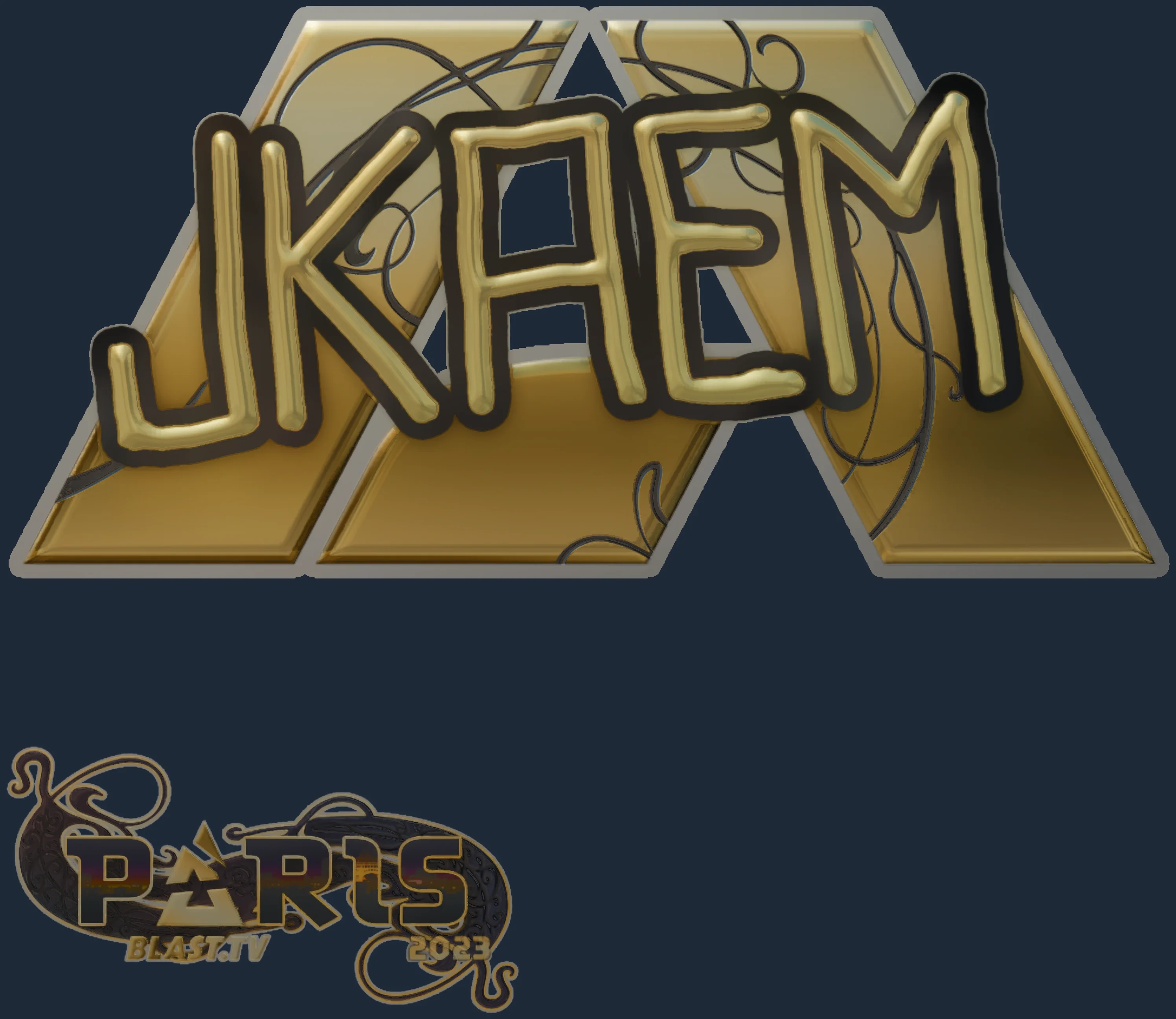 Sticker | jkaem (Gold) | Paris 2023 Image