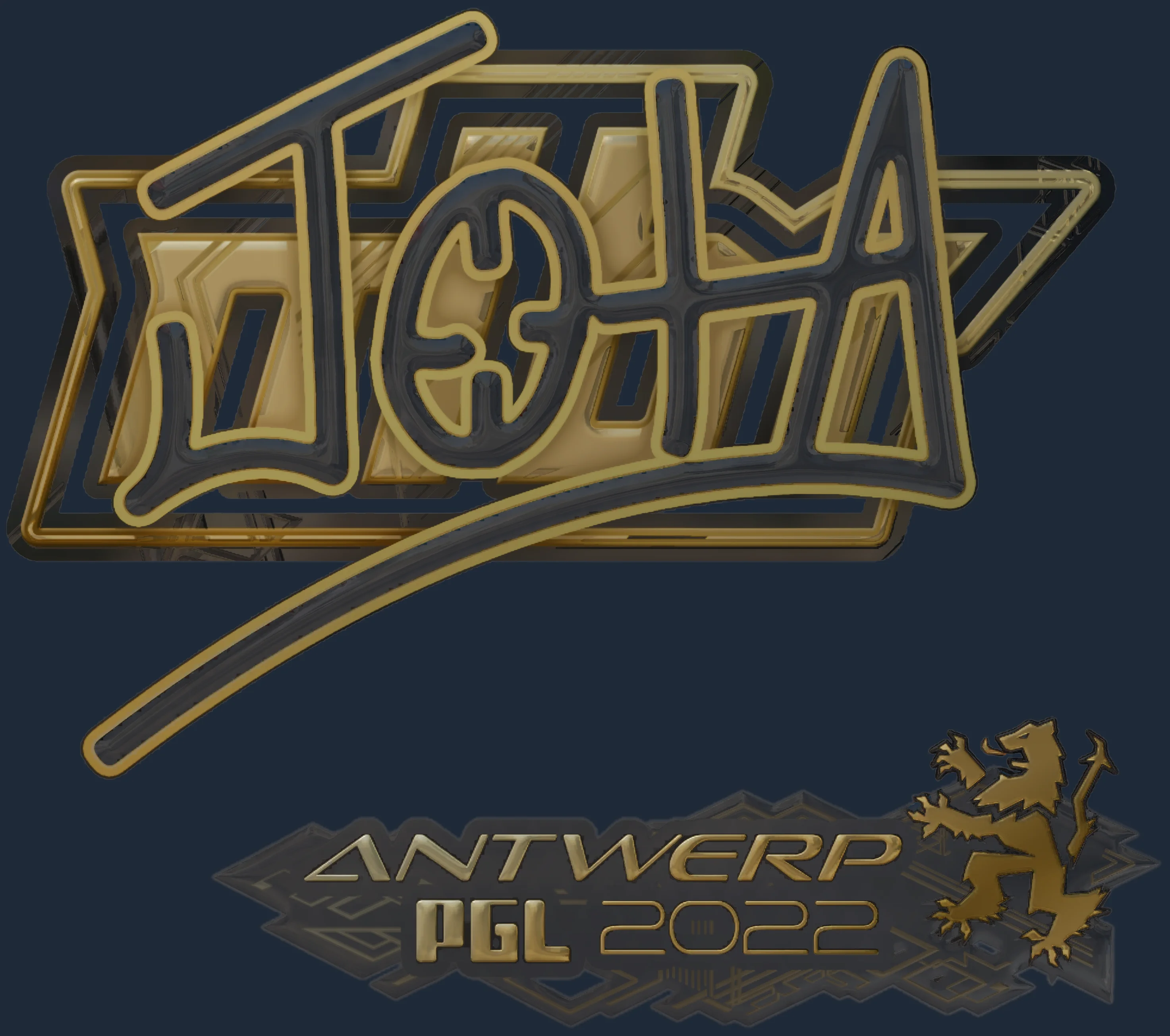 Sticker | JOTA (Gold) | Antwerp 2022 Image