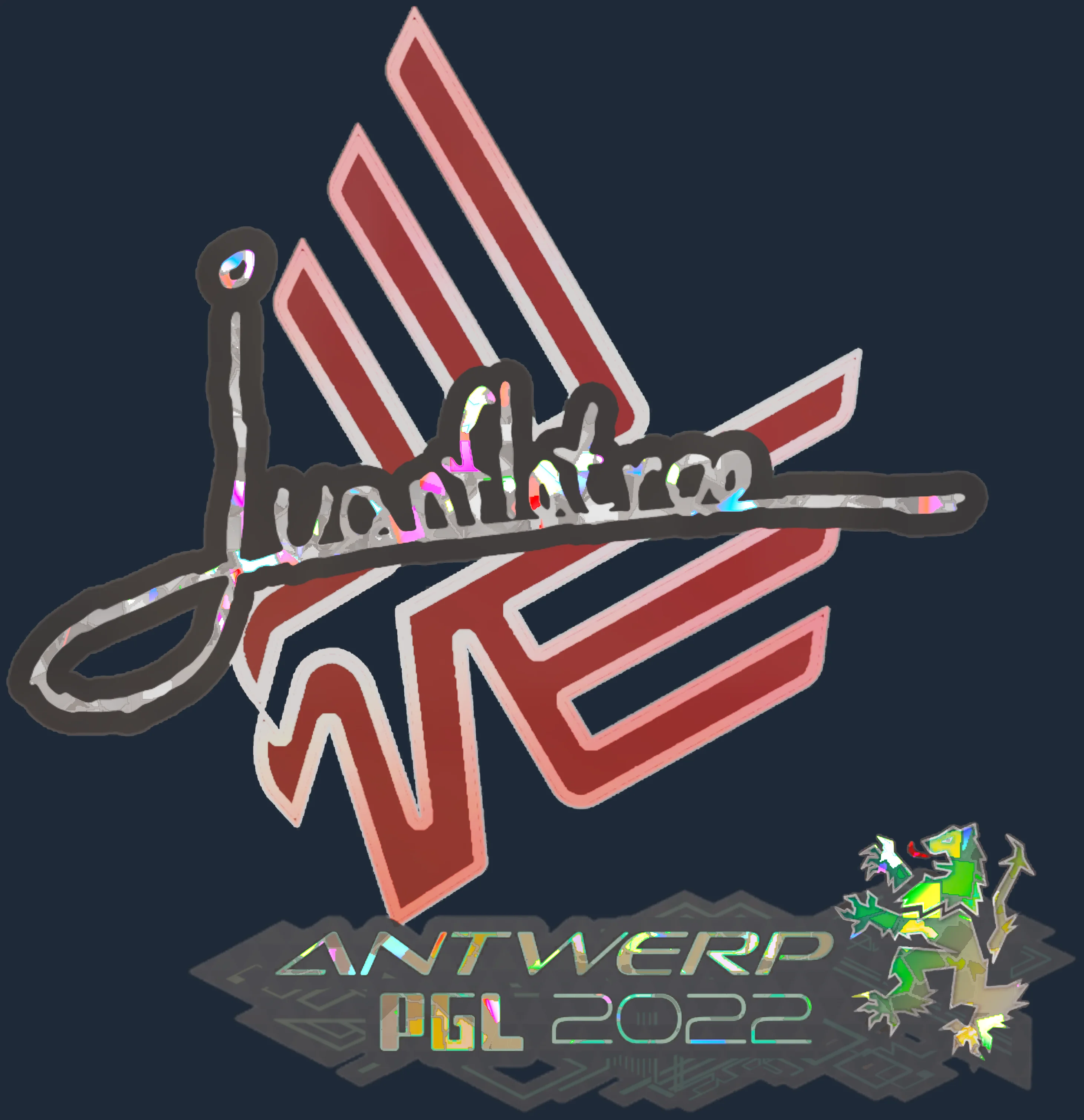 Sticker | juanflatroo (Glitter) | Antwerp 2022 Image