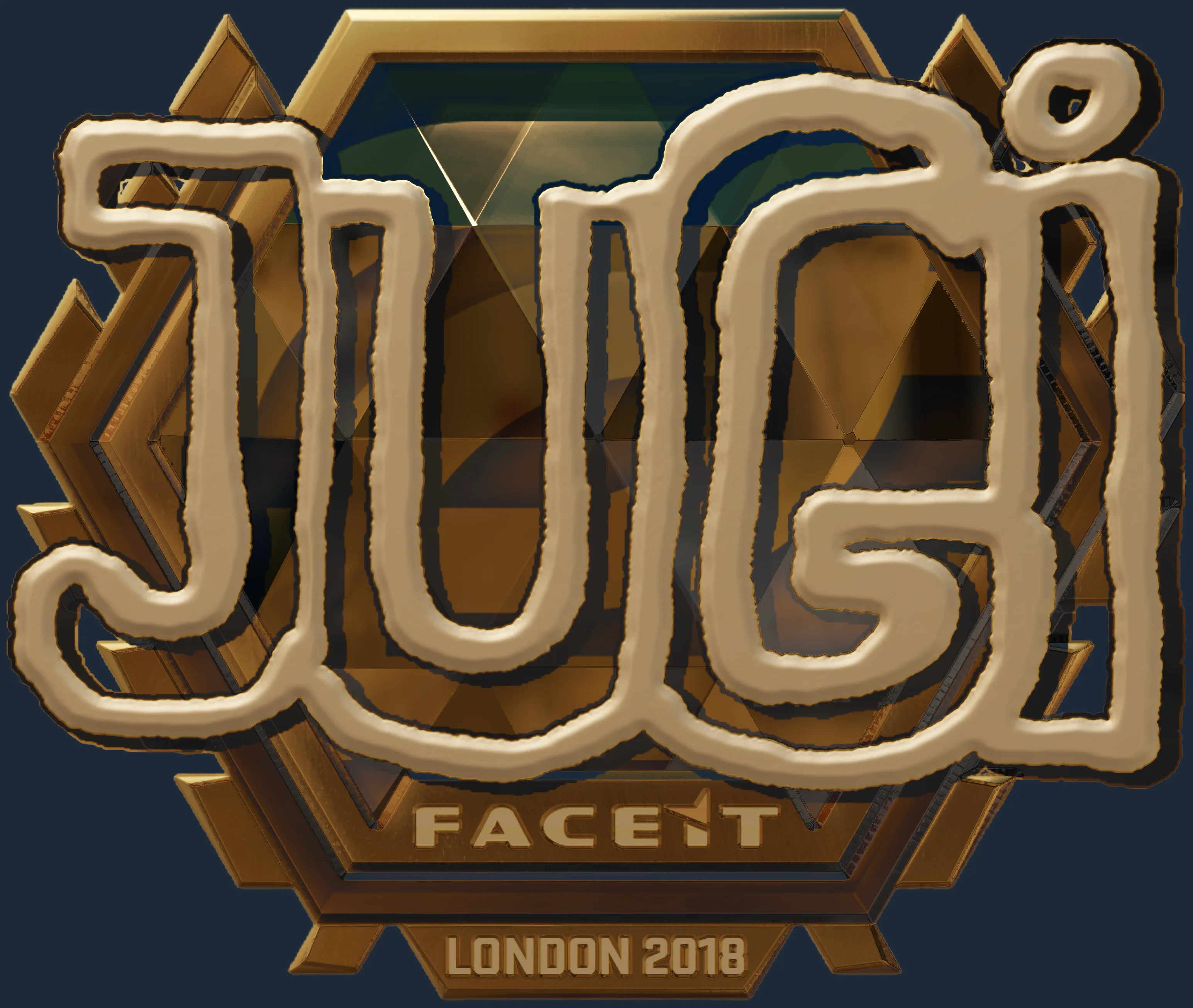 Sticker | JUGi (Gold) | London 2018 Image