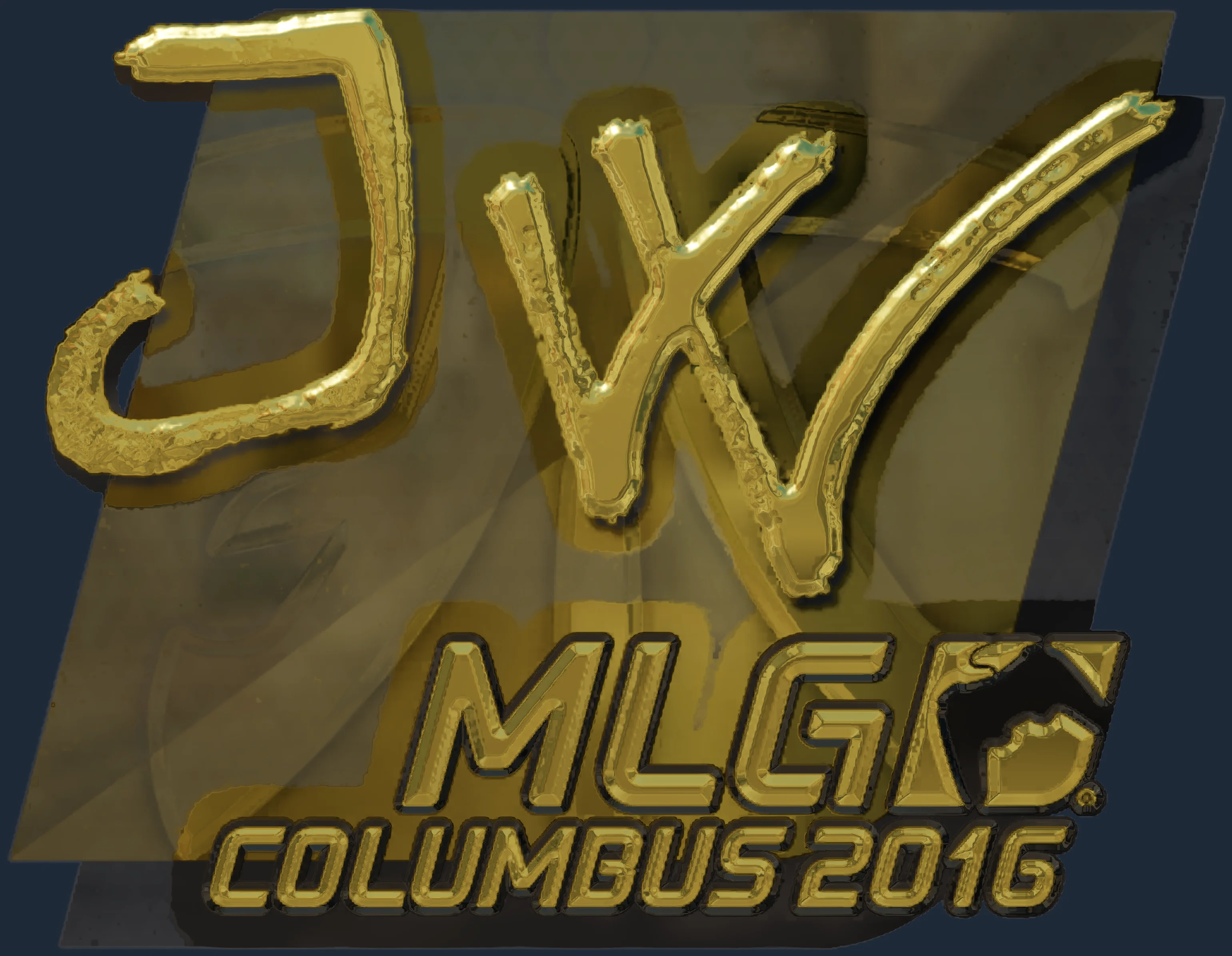 Sticker | JW (Gold) | MLG Columbus 2016 Image