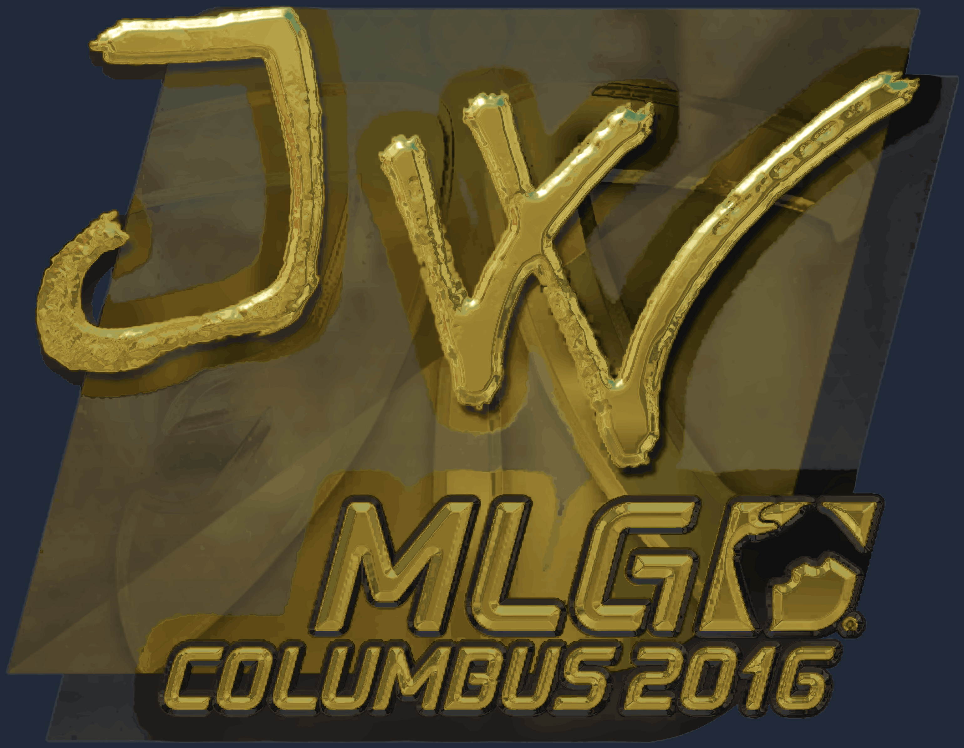 Sticker | JW (Gold) | MLG Columbus 2016 Image