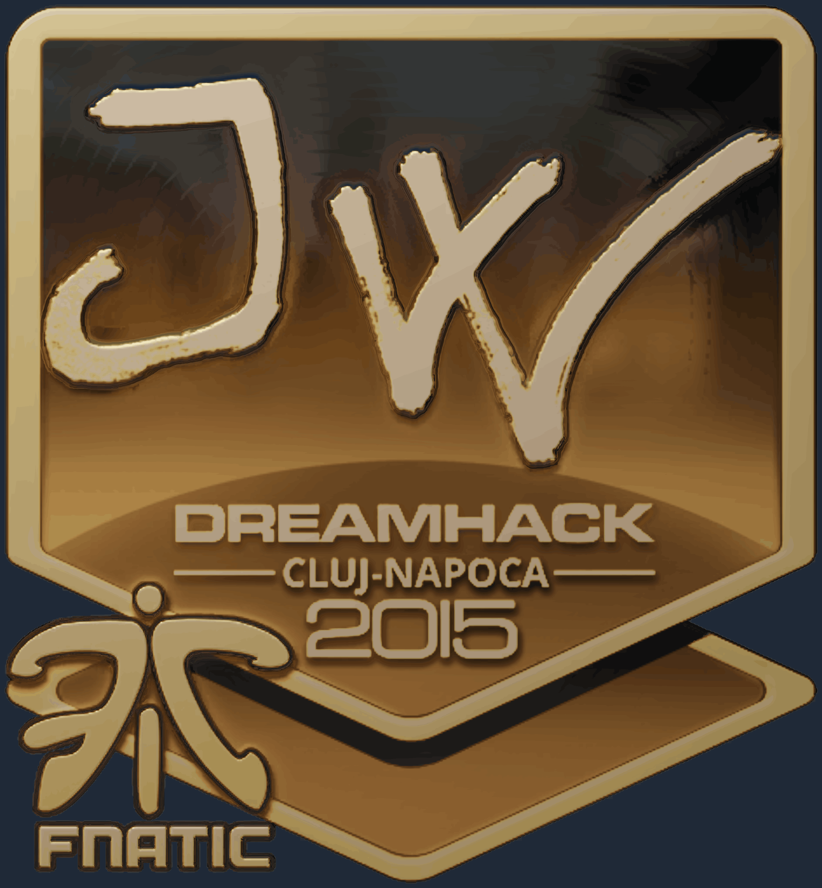 Sticker | JW (Gold) | Cluj-Napoca 2015 Image