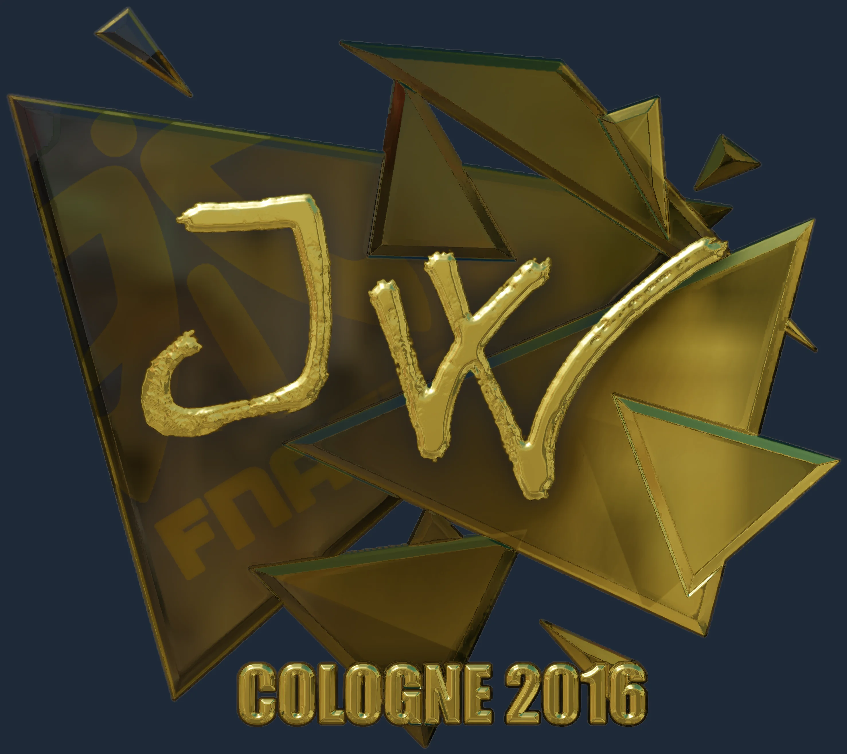 Sticker | JW (Gold) | Cologne 2016 Image