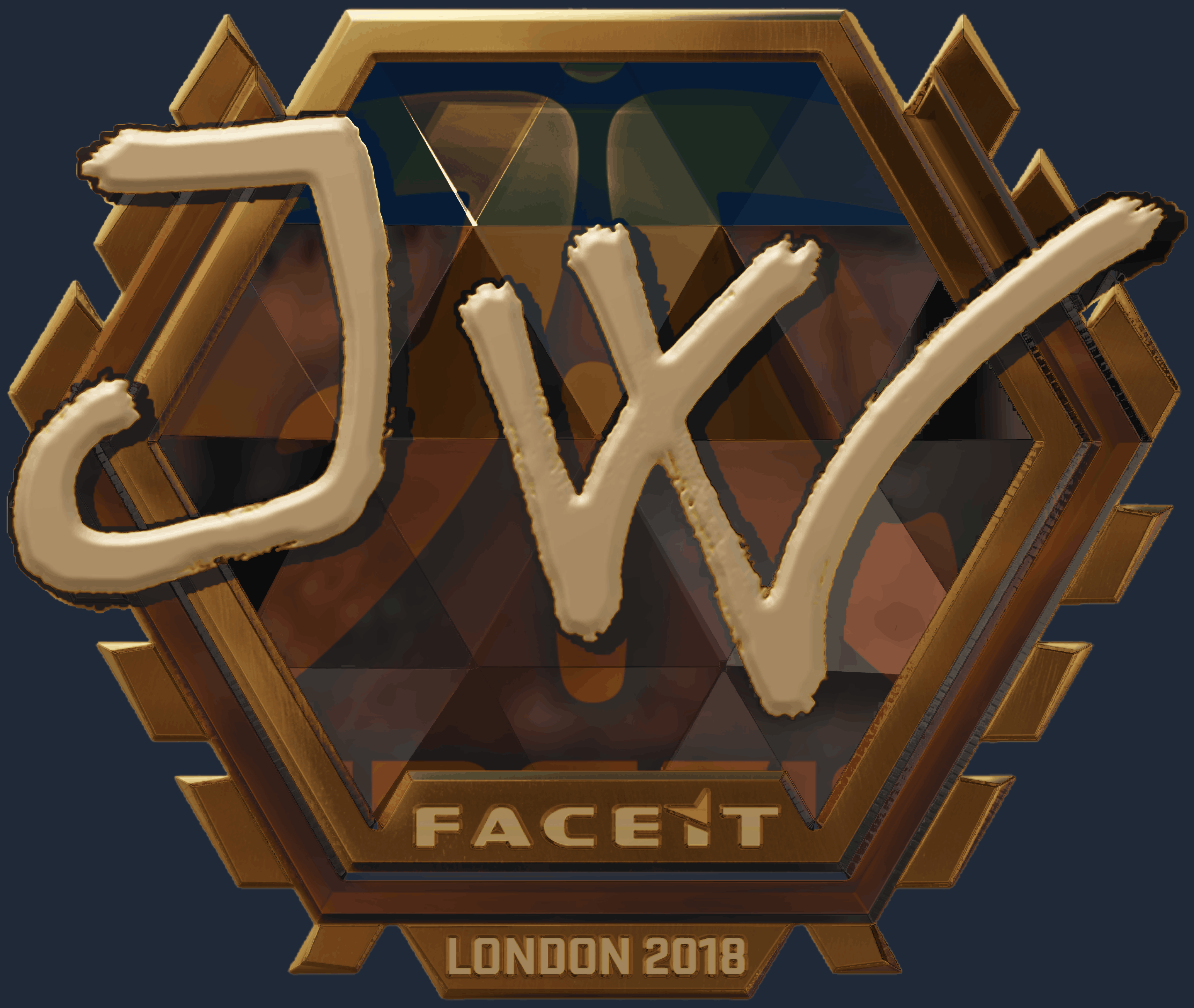 Sticker | JW (Gold) | London 2018 Image
