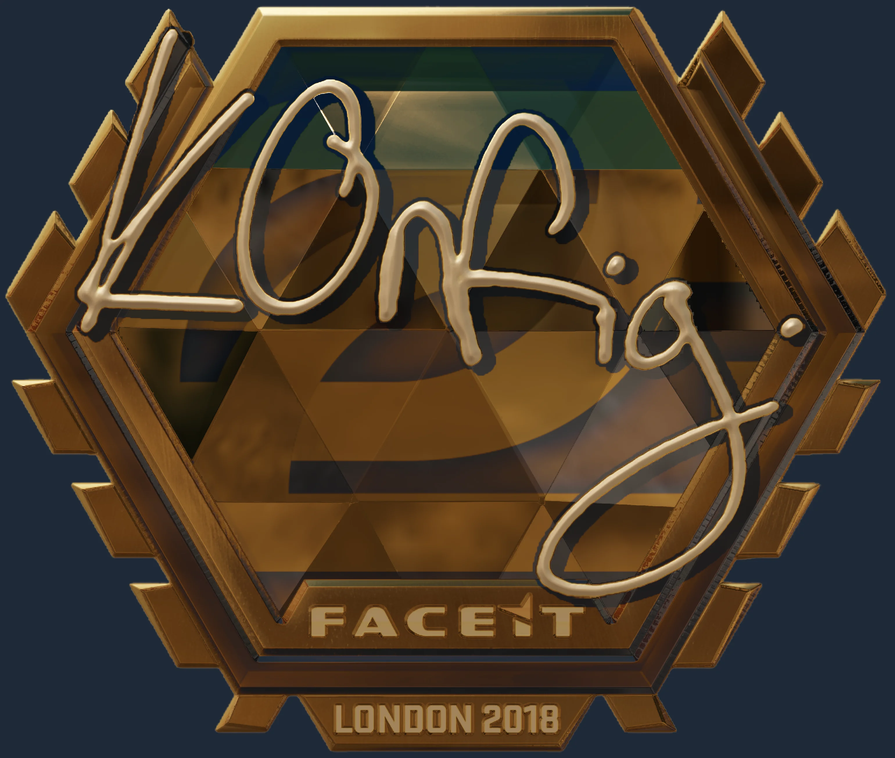 Sticker | k0nfig (Gold) | London 2018 Image
