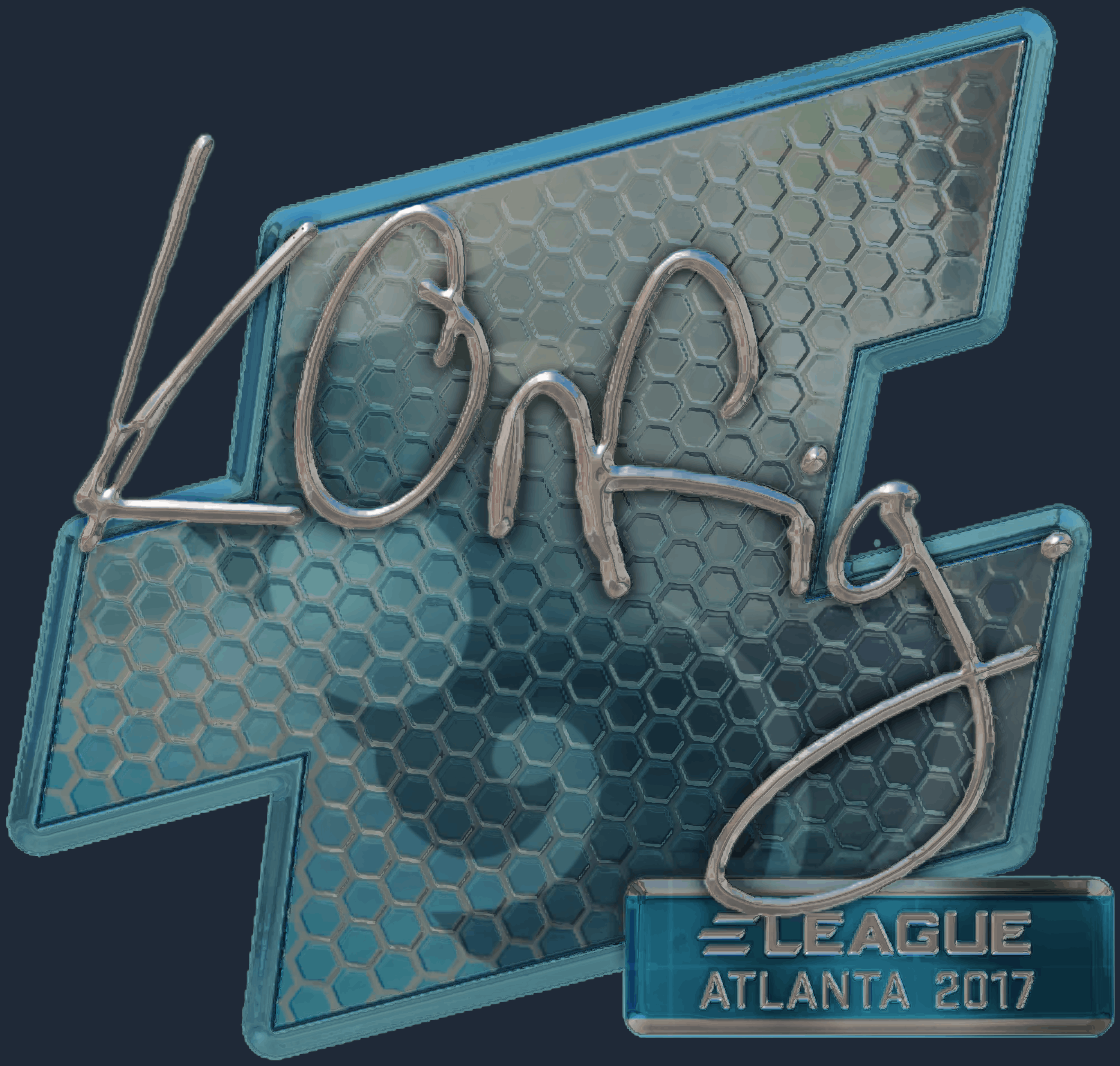 Sticker | k0nfig (Foil) | Atlanta 2017 Screenshot