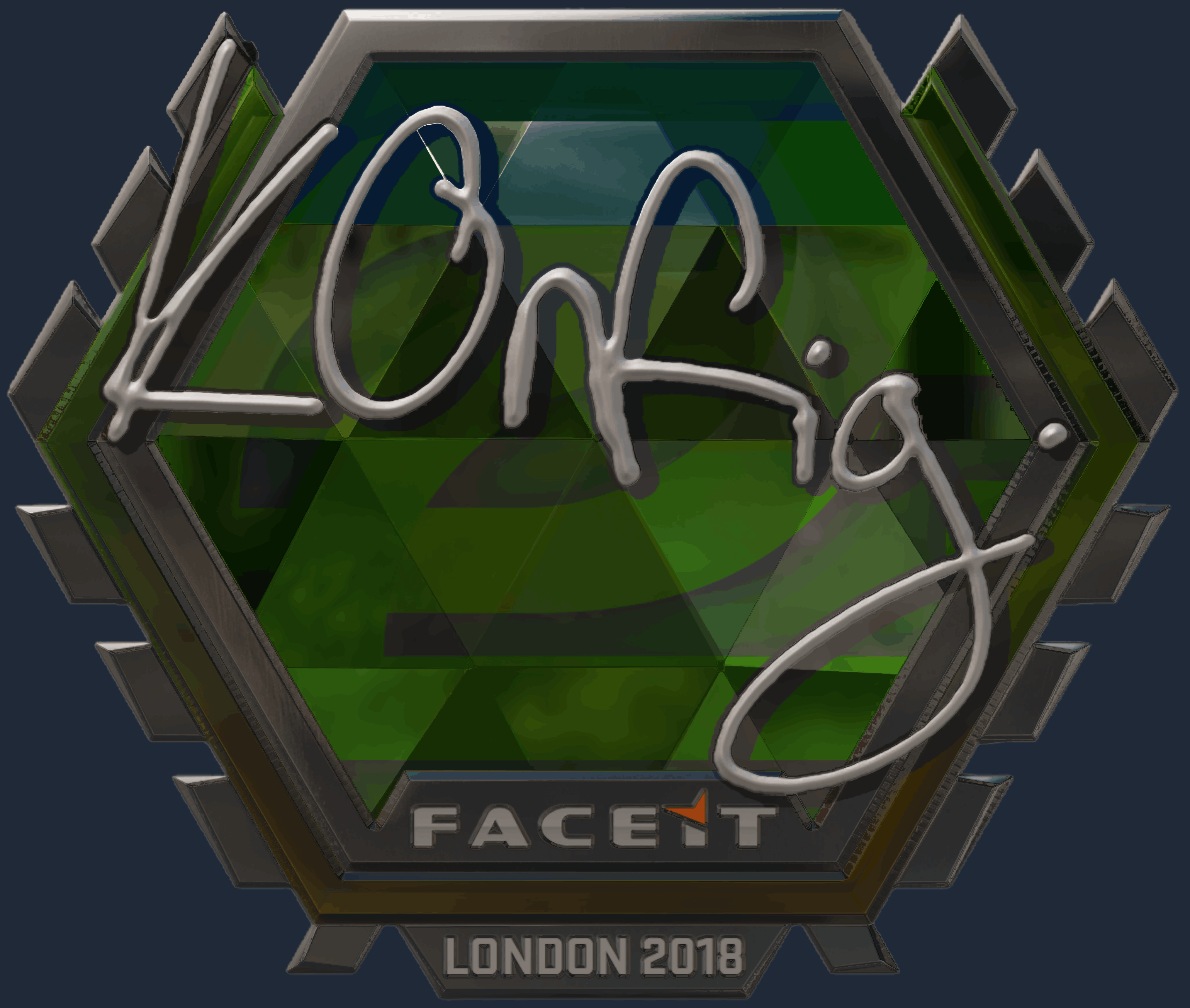 Sticker | k0nfig (Foil) | London 2018 Image