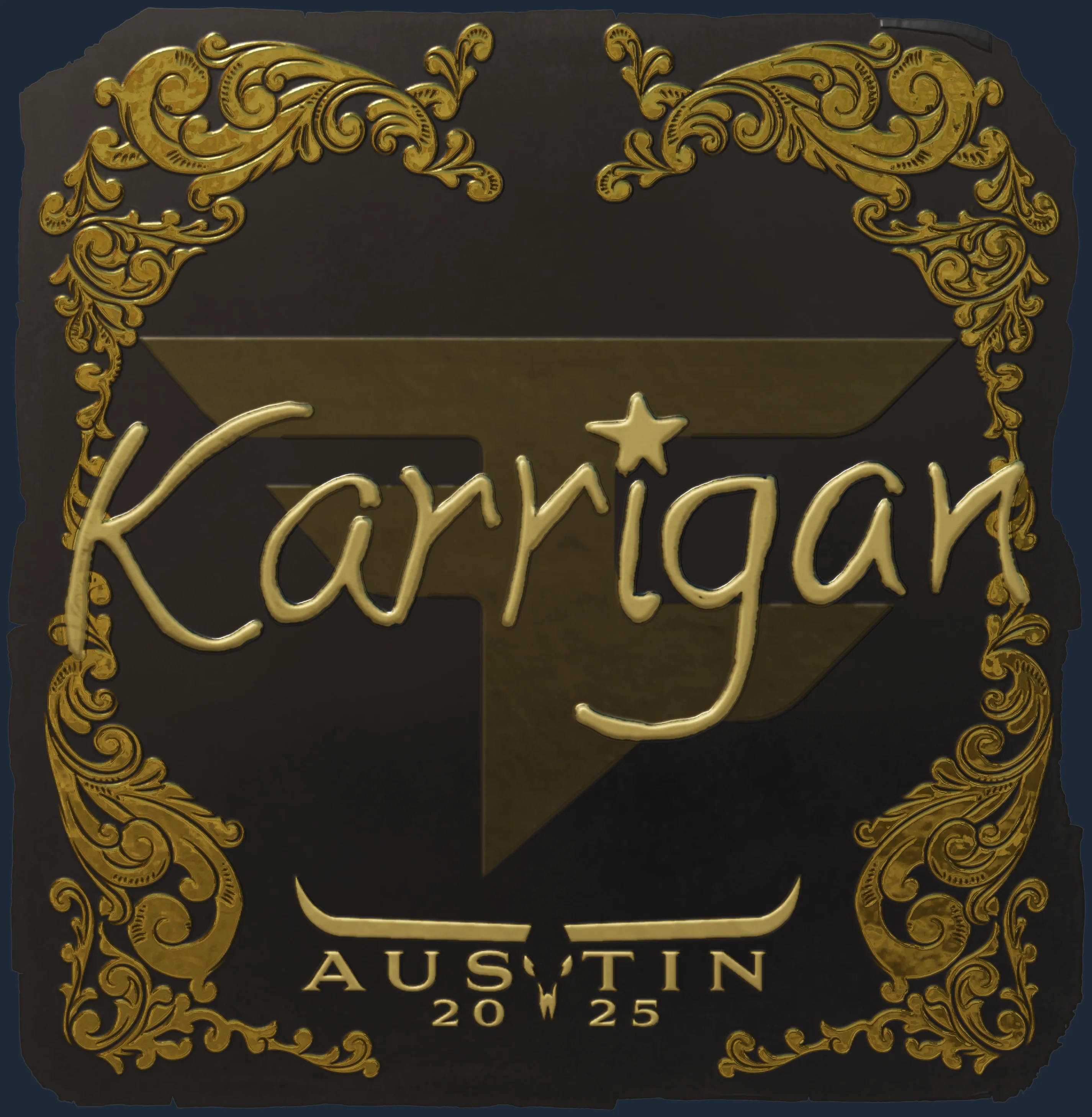 Sticker | karrigan (Gold) | Austin 2025 Image