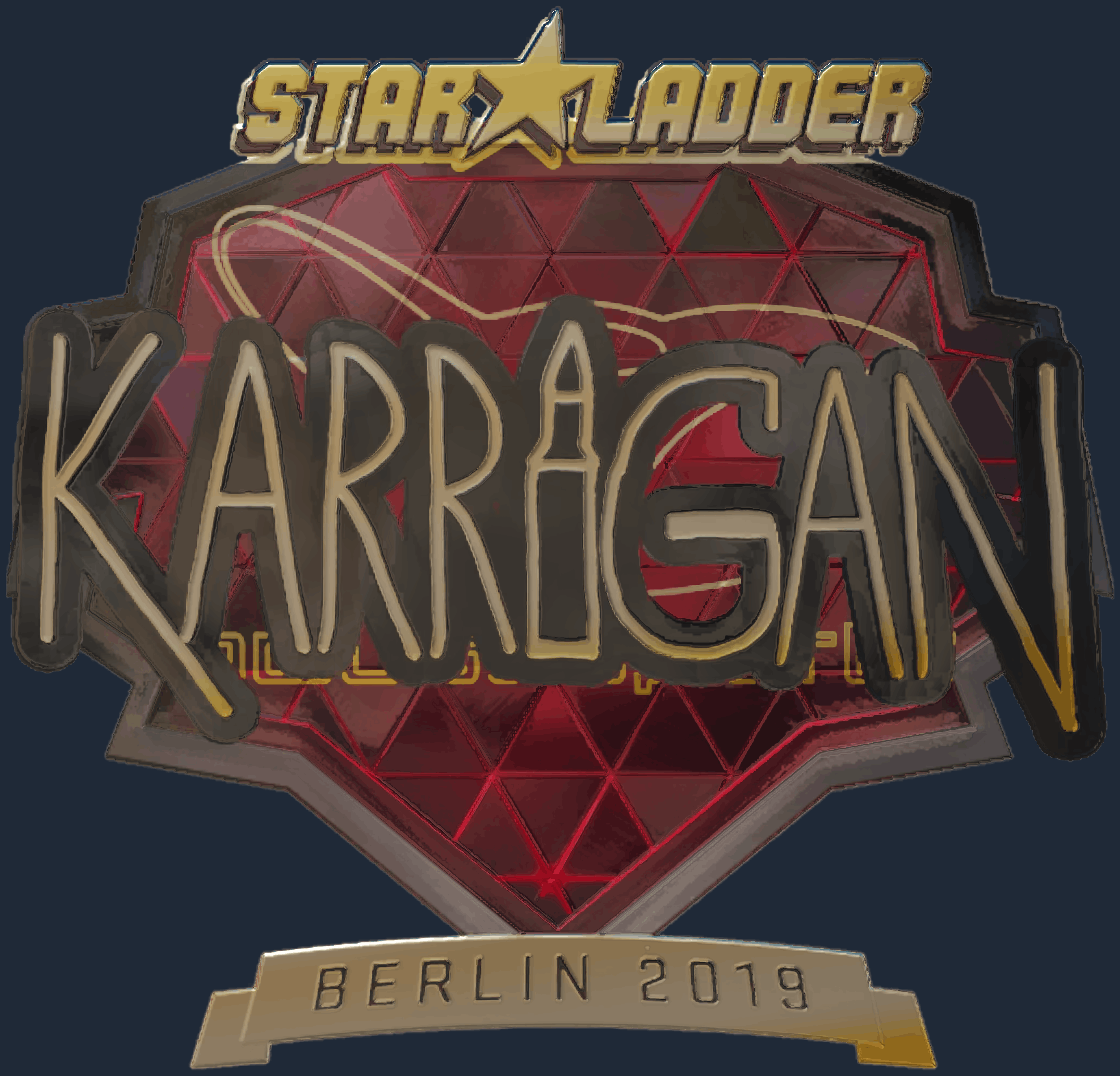 Sticker | karrigan (Gold) | Berlin 2019 Image