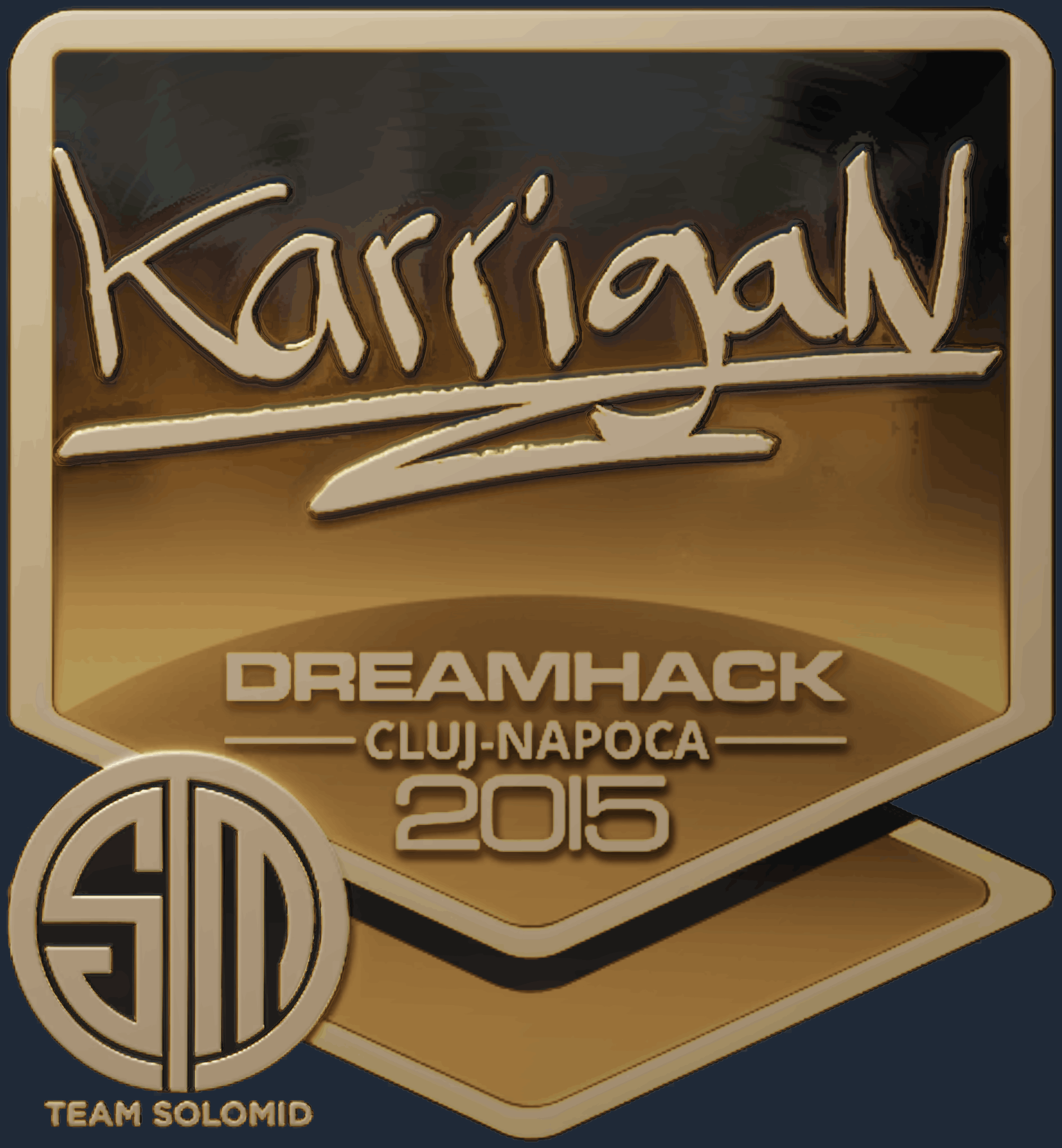 Sticker | karrigan (Gold) | Cluj-Napoca 2015 Image