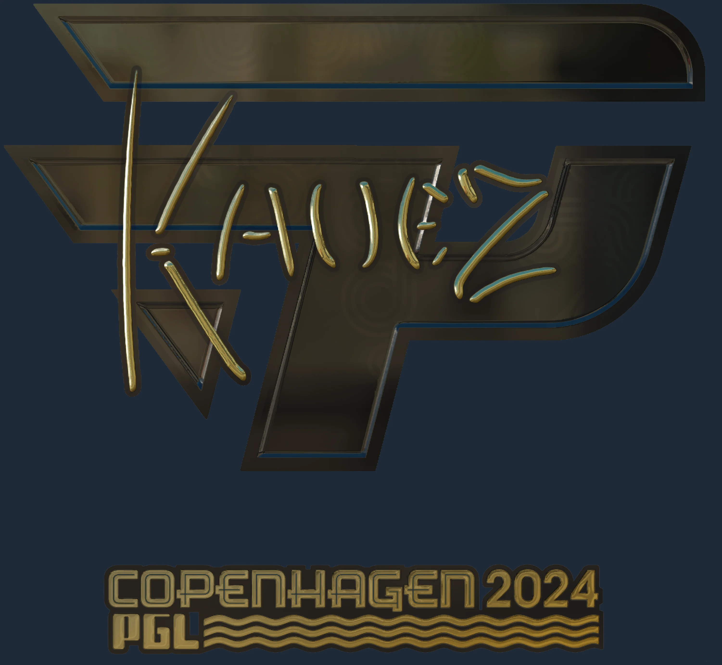 Sticker | kauez (Gold) | Copenhagen 2024 Image