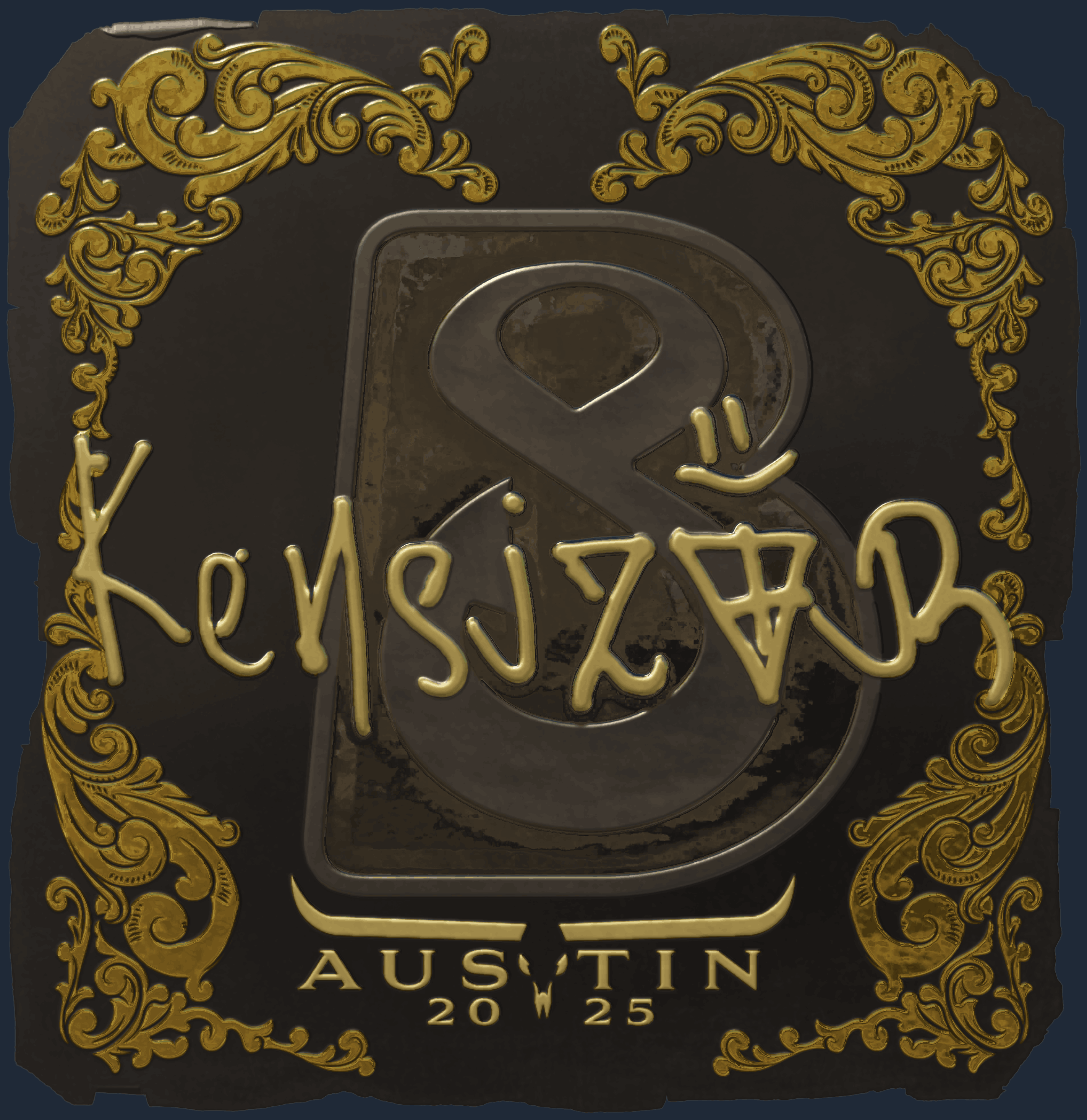 Sticker | kensizor (Gold) | Austin 2025 Image