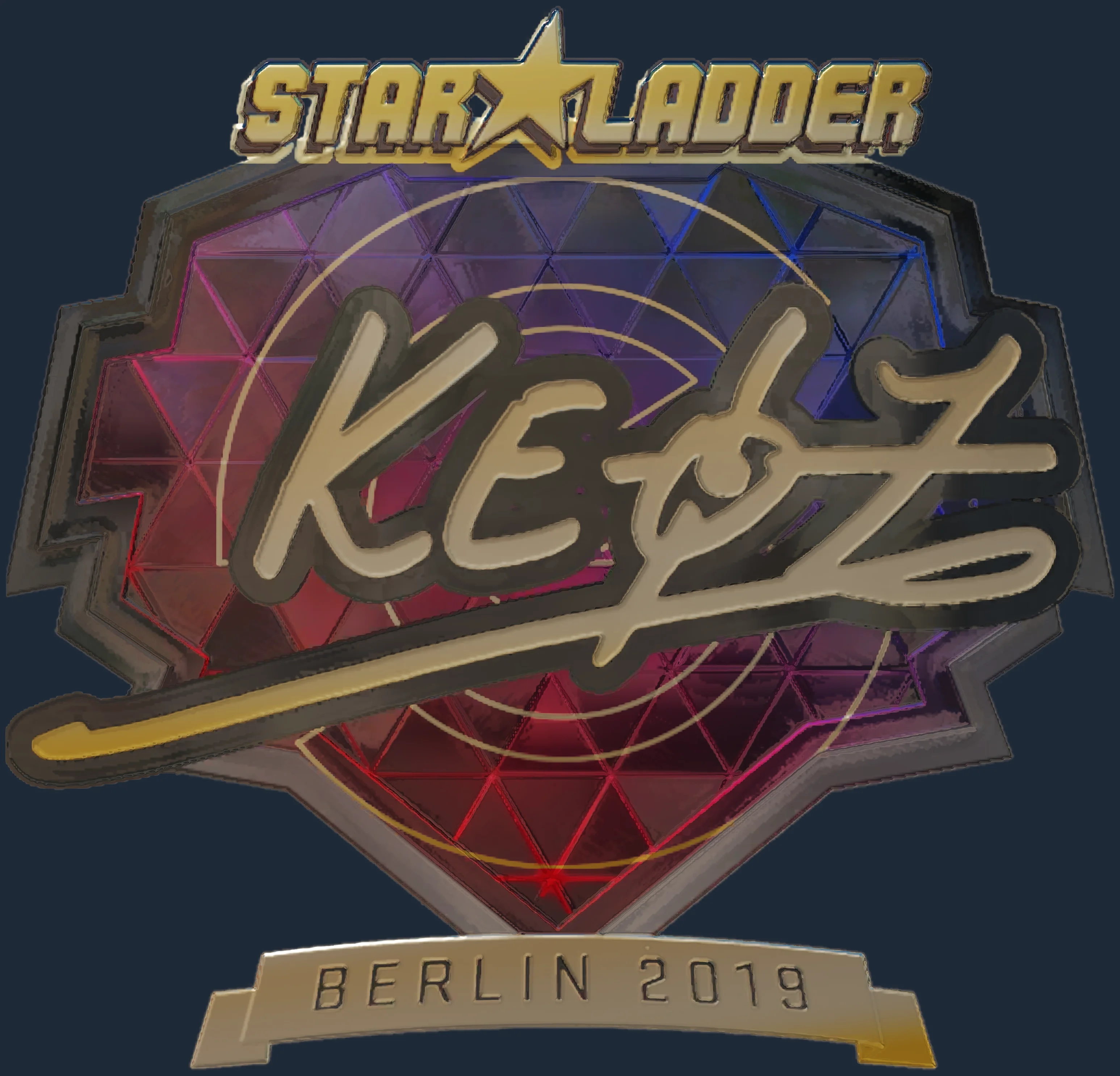 Sticker | Keoz (Gold) | Berlin 2019 Image