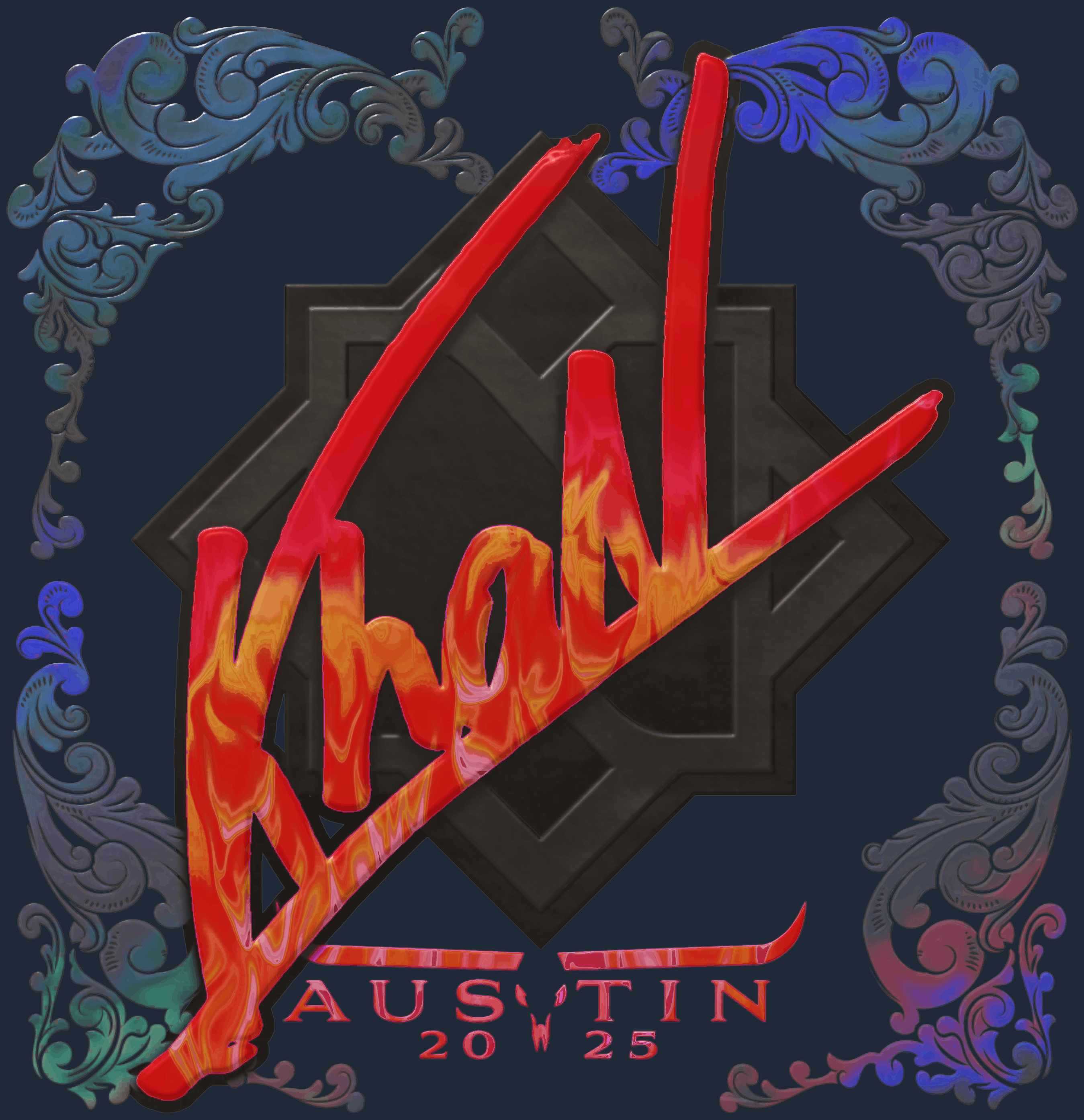 Sticker | khaN (Holo) | Austin 2025 Image