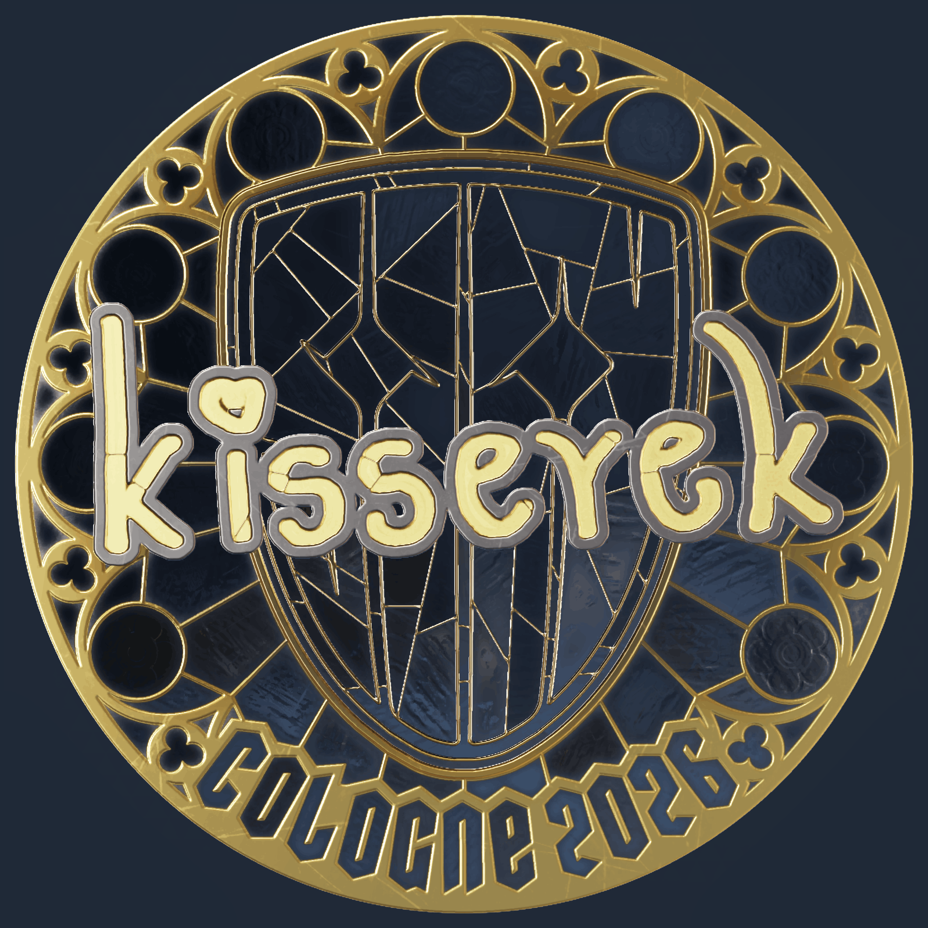 Sticker | kisserek (Gold) | Cologne 2026 Image